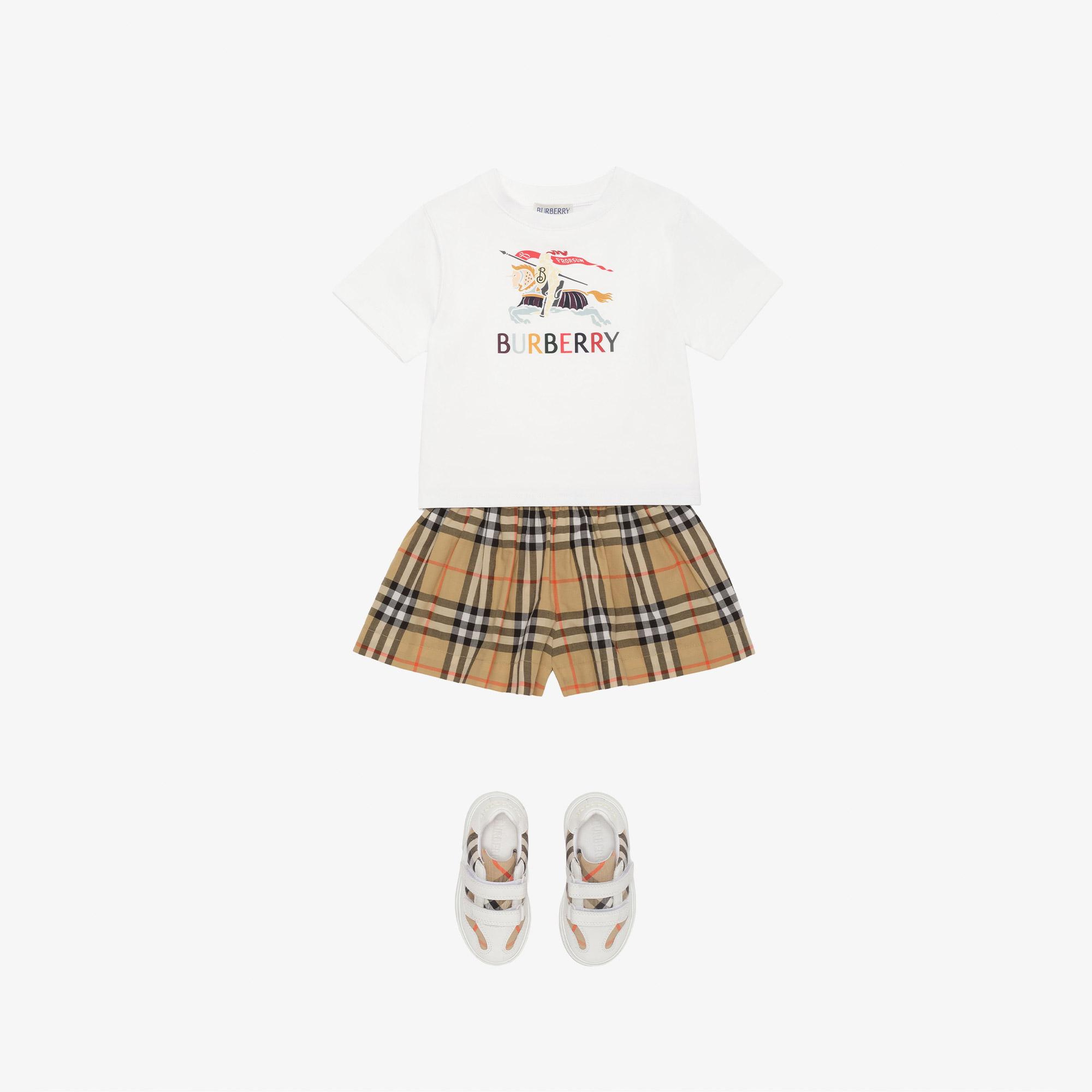 Burberry Cedar Ekd Çocuk Beyaz T-Shirt