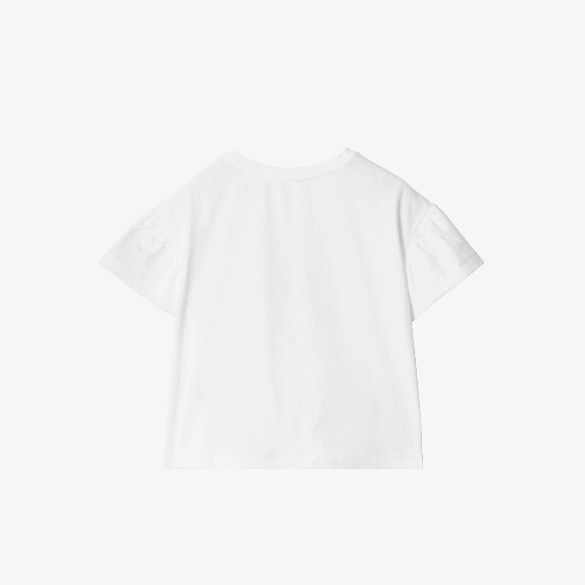 Burberry Roxy Crystal Çocuk Beyaz T-Shirt