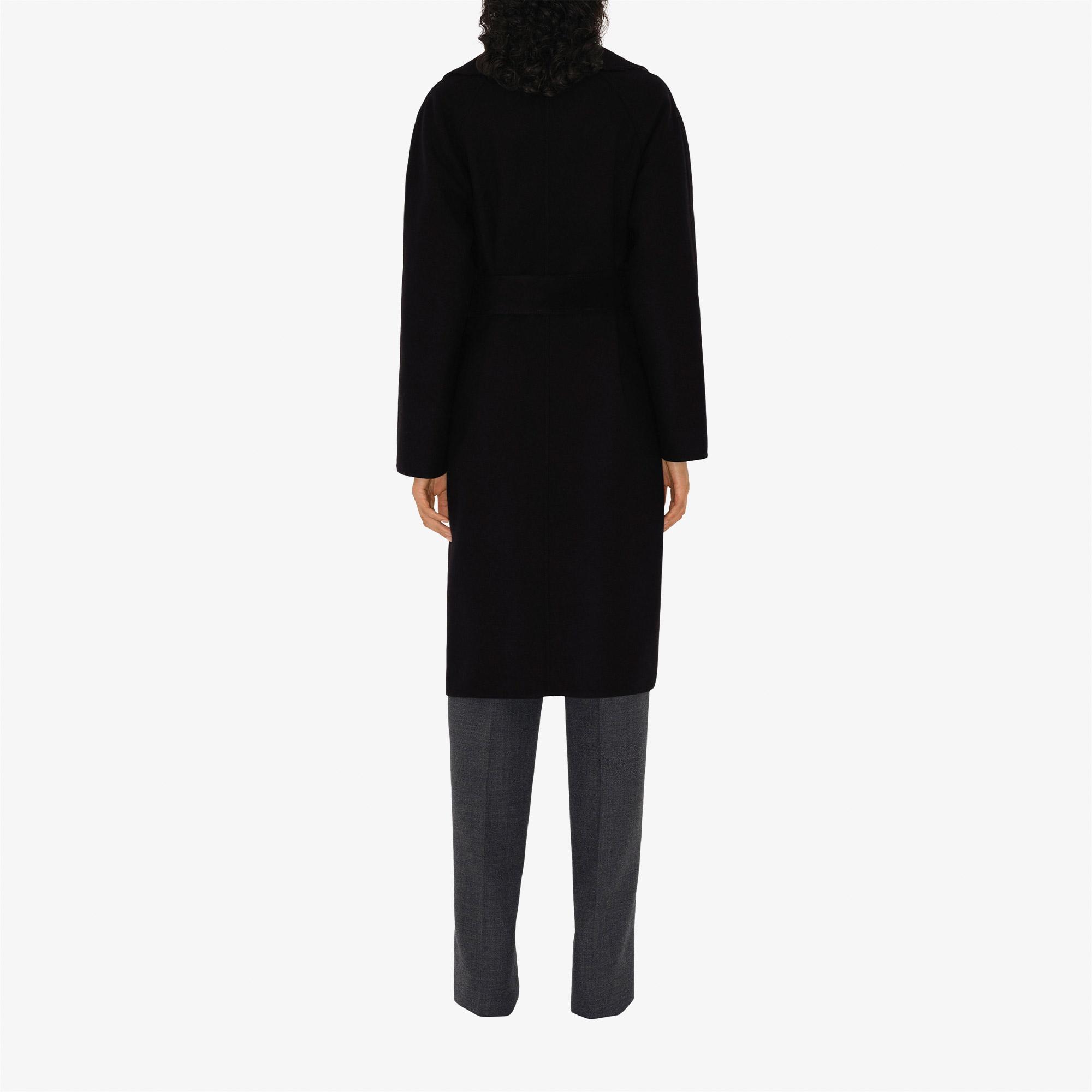 Burberry Giu Reversible Wool Wrap Kadın Siyah Palto