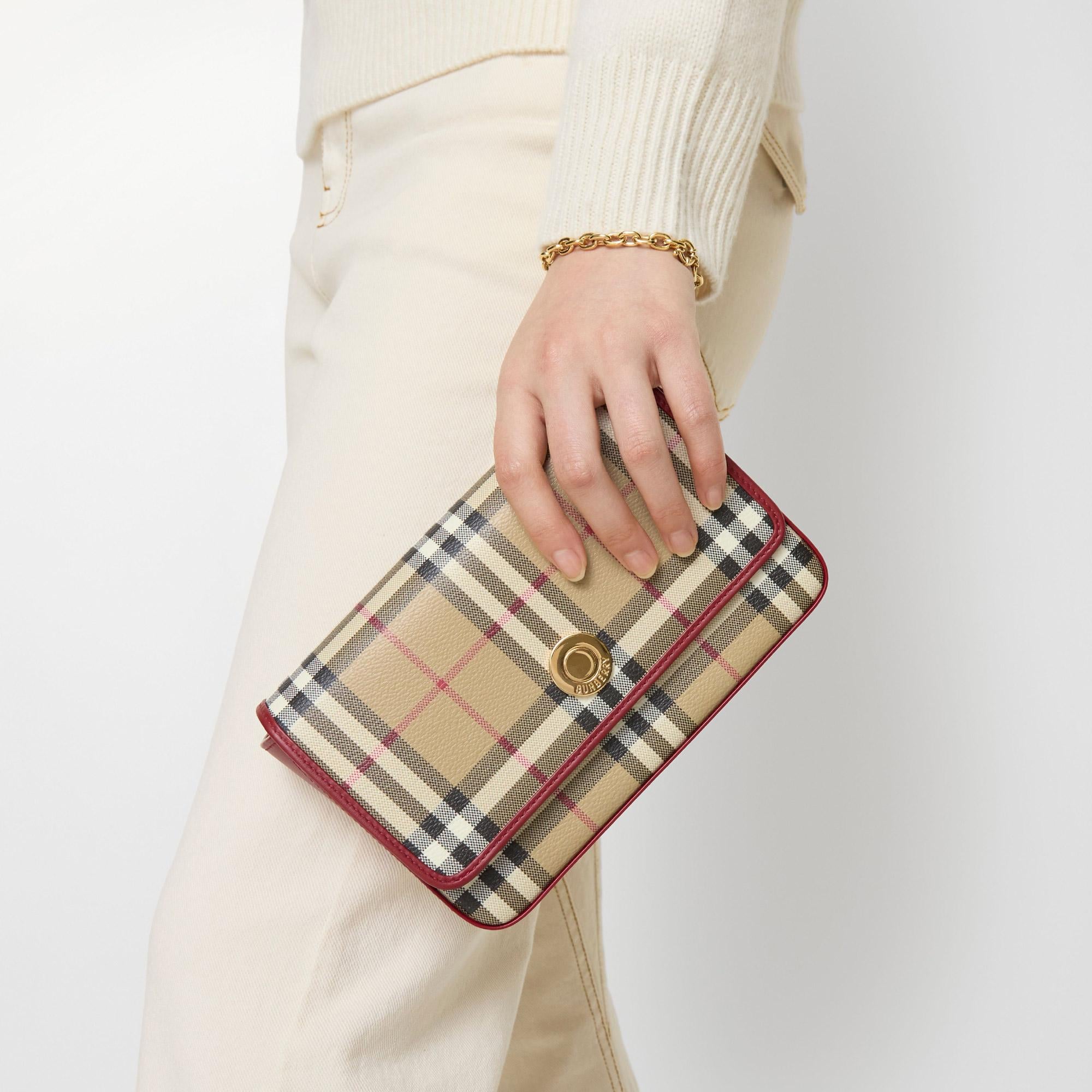 Burberry Hampshıre Kadın Bej Omuz Çantası