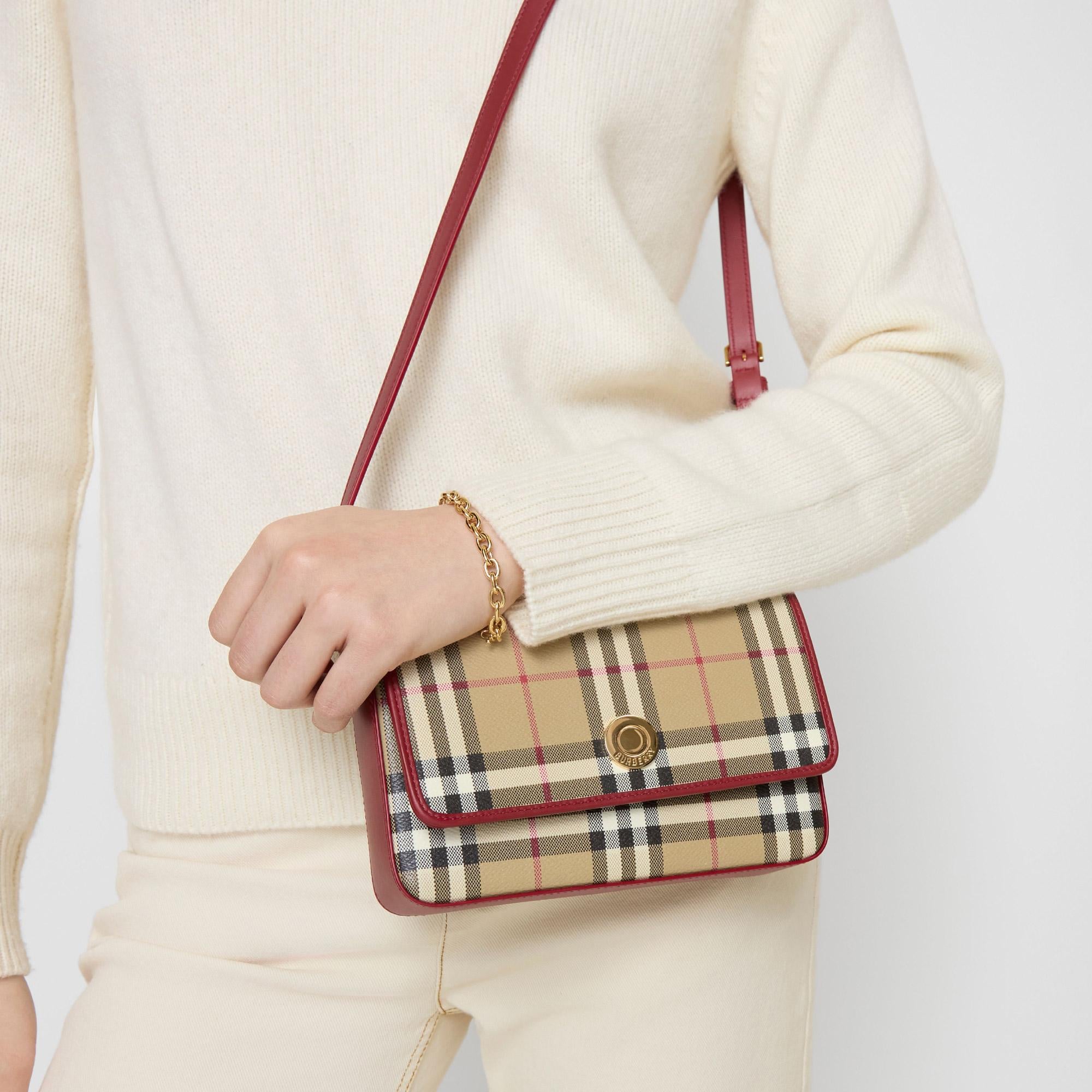 Burberry Hampshıre Kadın Bej Omuz Çantası