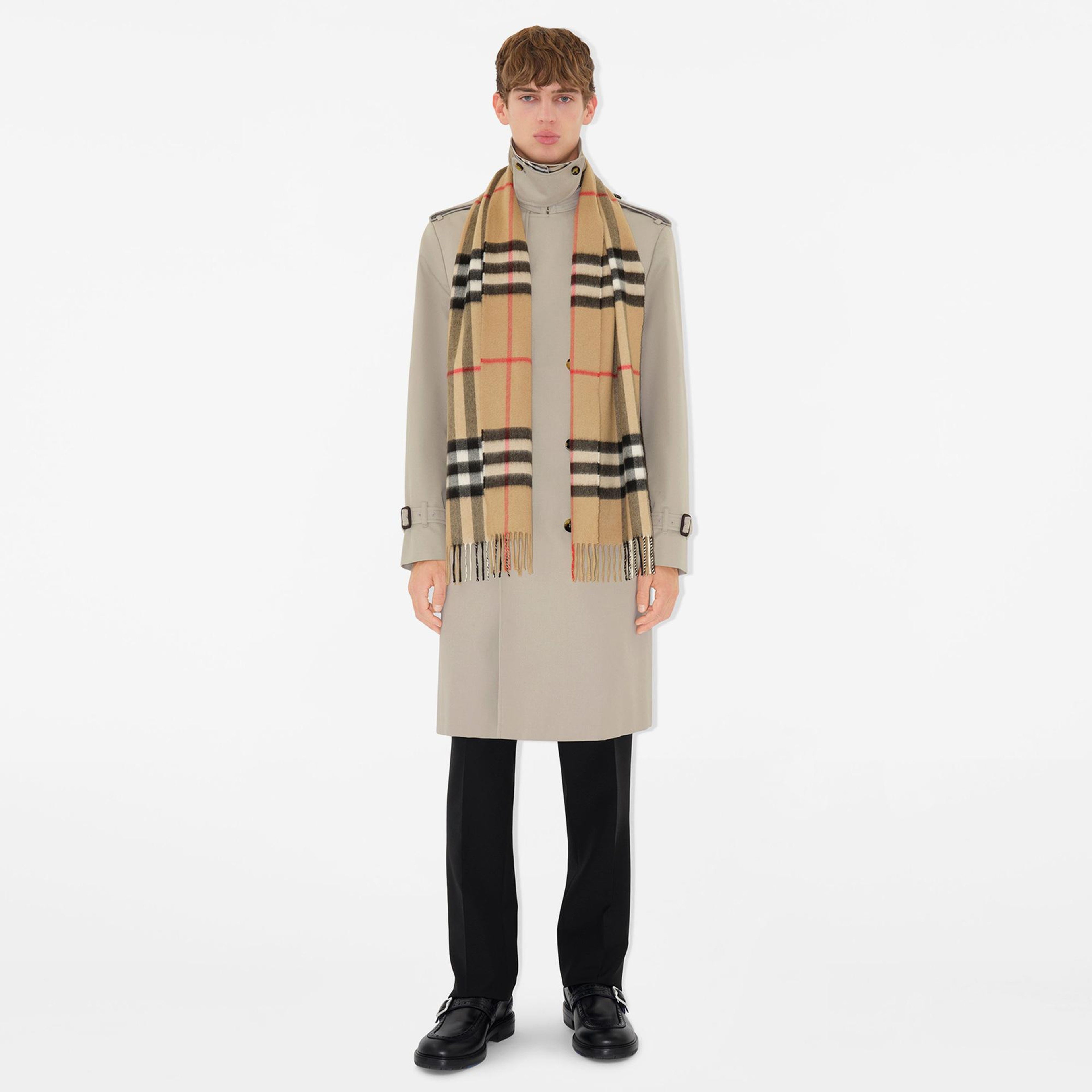 Burberry Check Kaşmir Kadın Bej Atkı