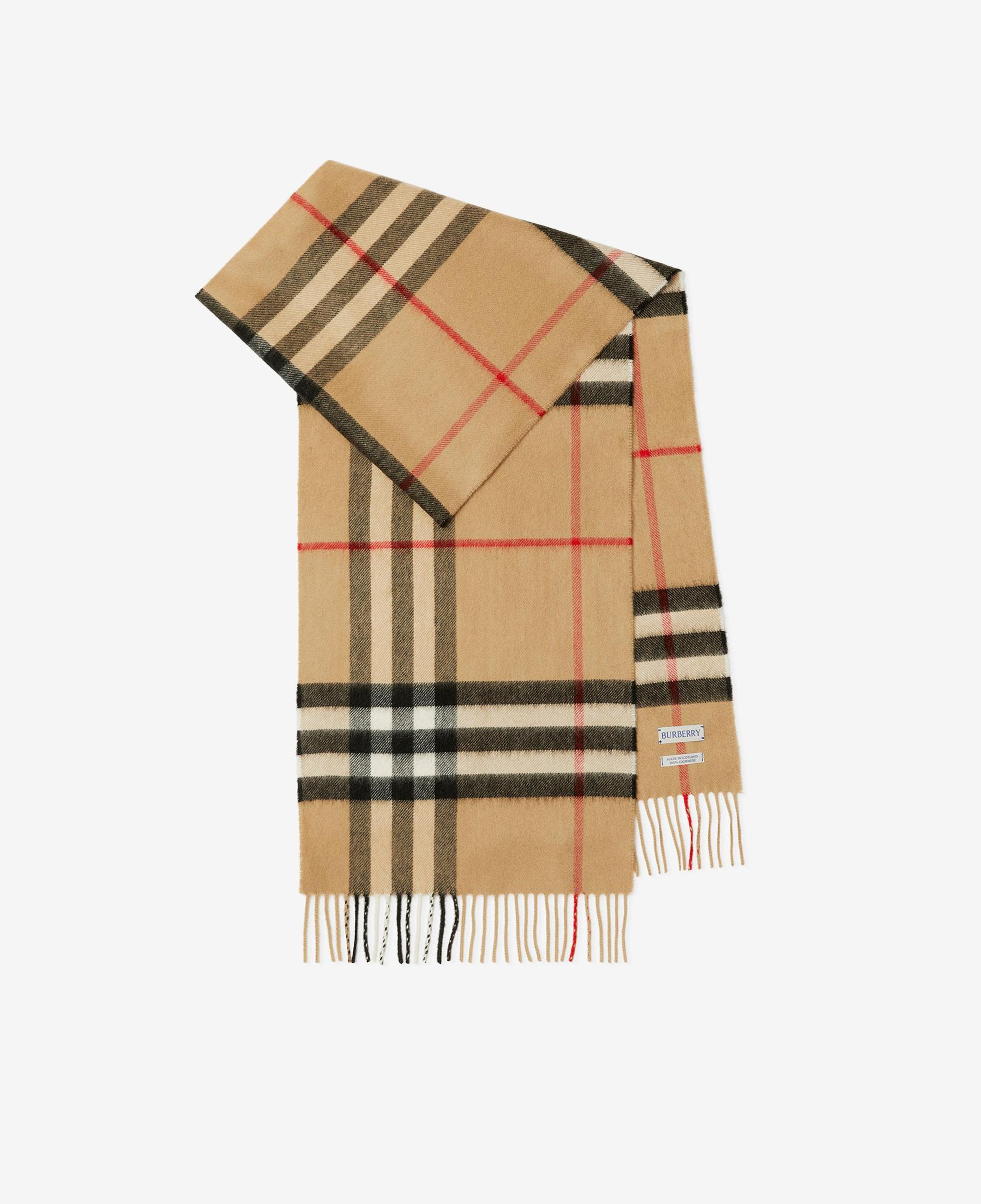 Burberry Check Kaşmir Kadın Bej Atkı