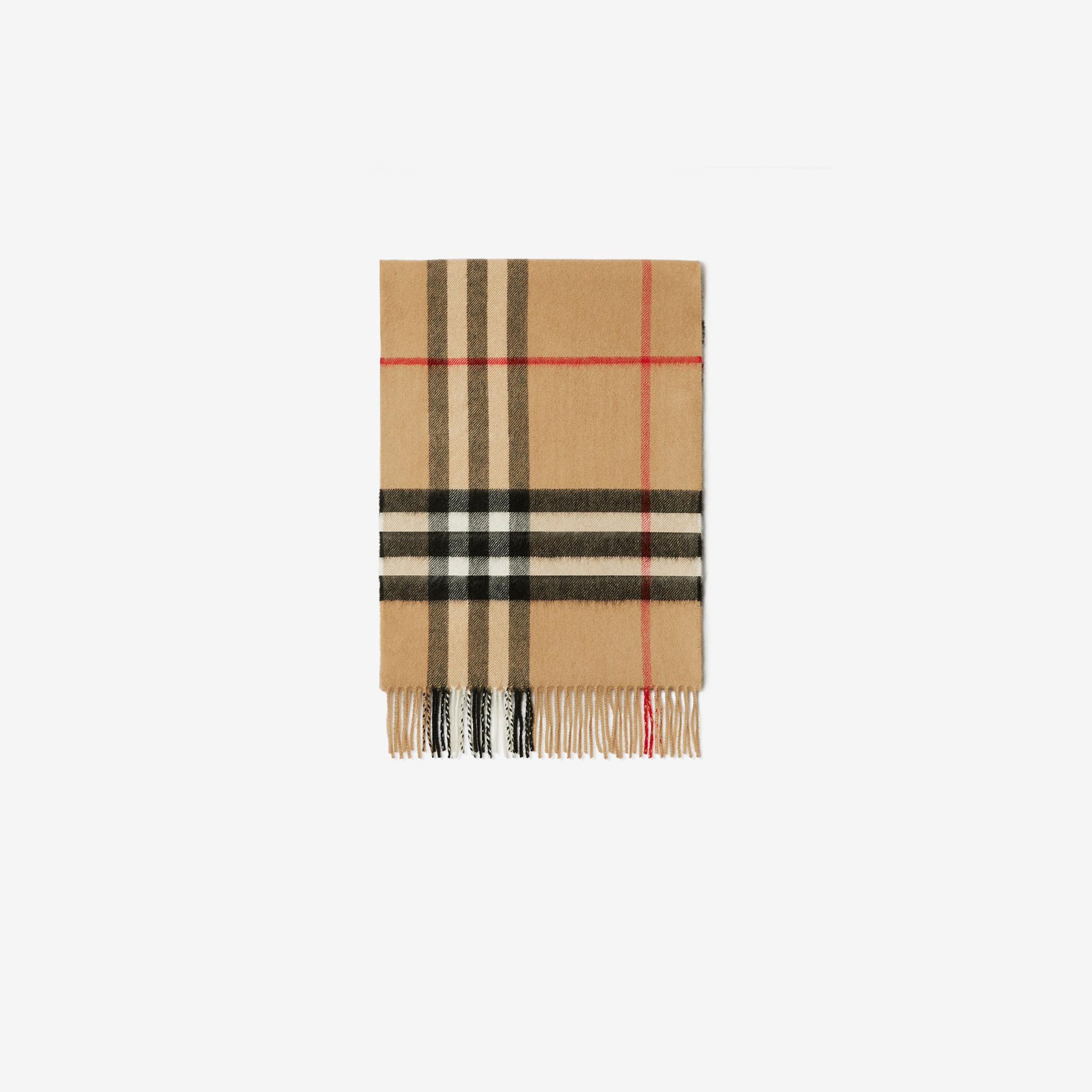 Burberry Check Kaşmir Kadın Bej Atkı