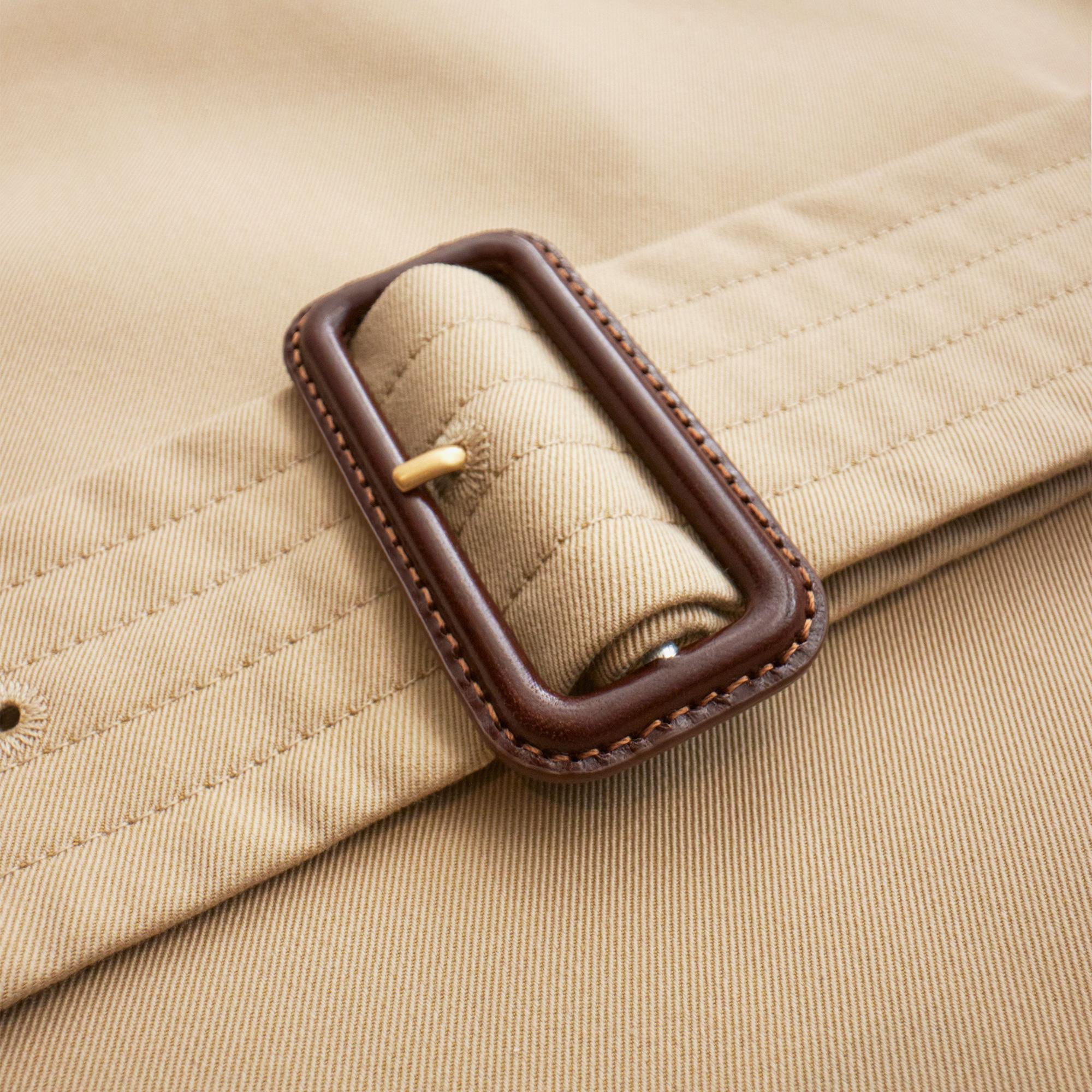 Burberry Short Kensington Heritage Erkek Bej Trençkot