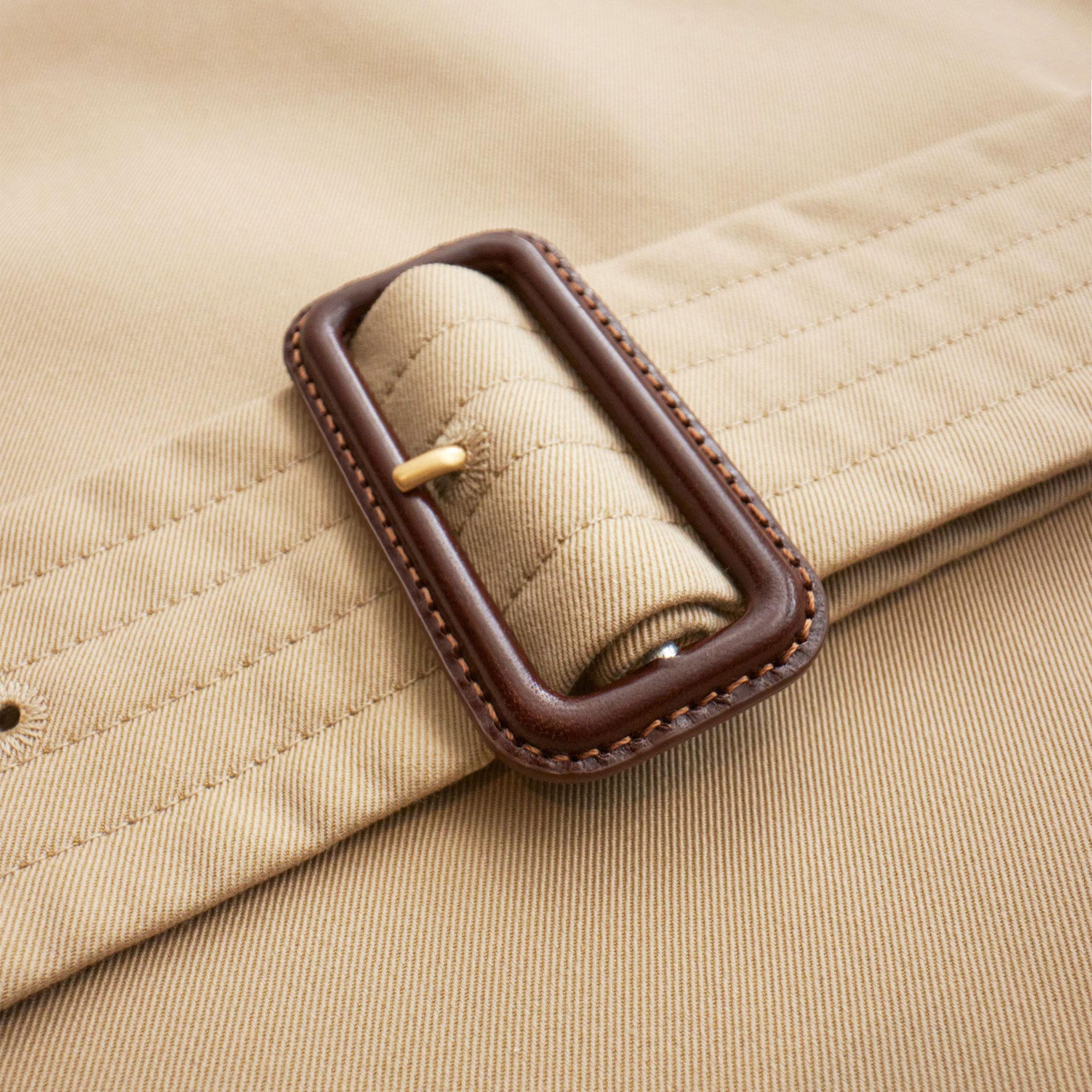 Burberry Short Kensington Heritage Erkek Bej Trençkot