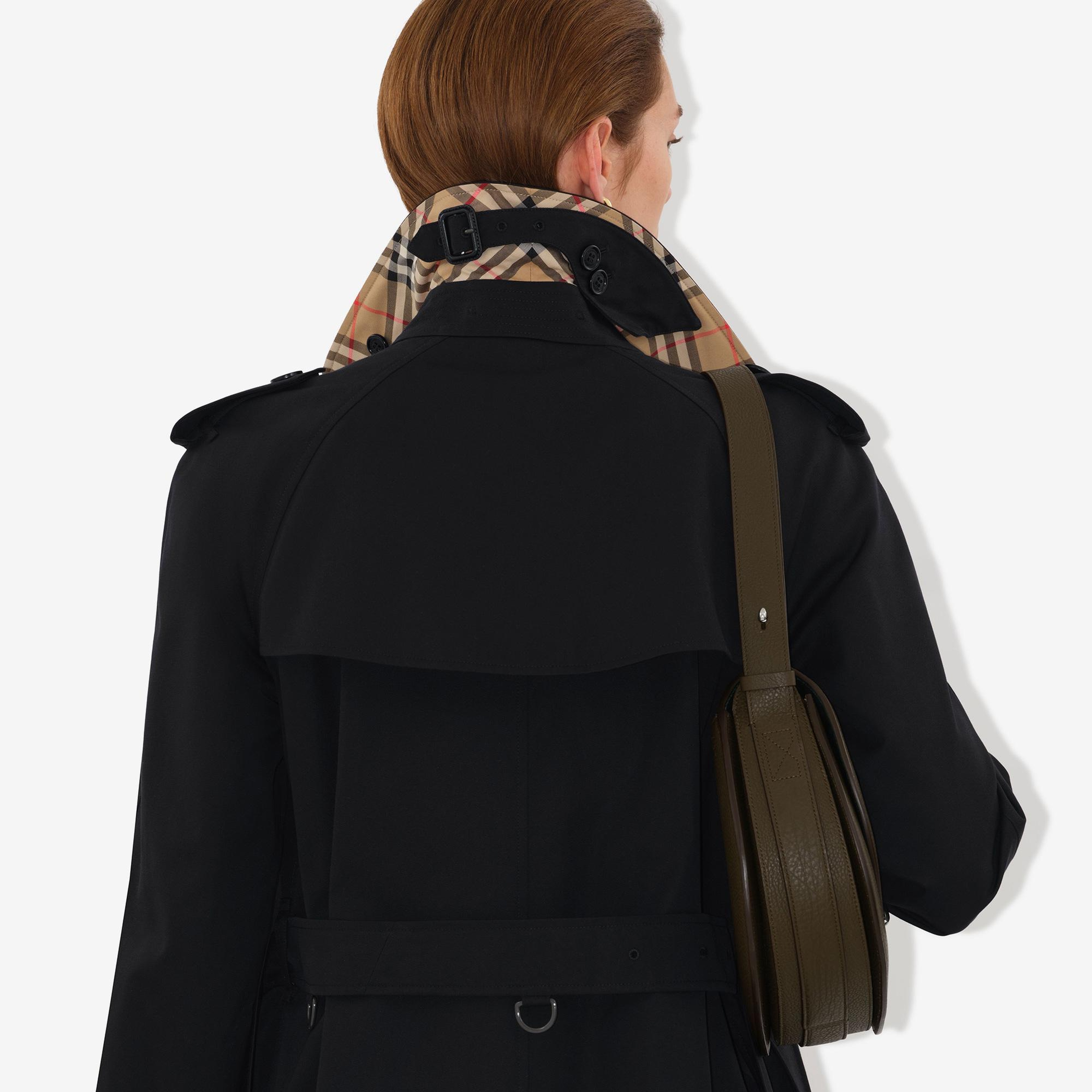 Burberry Long Waterloo Heritage Kadın Siyah Trençkot