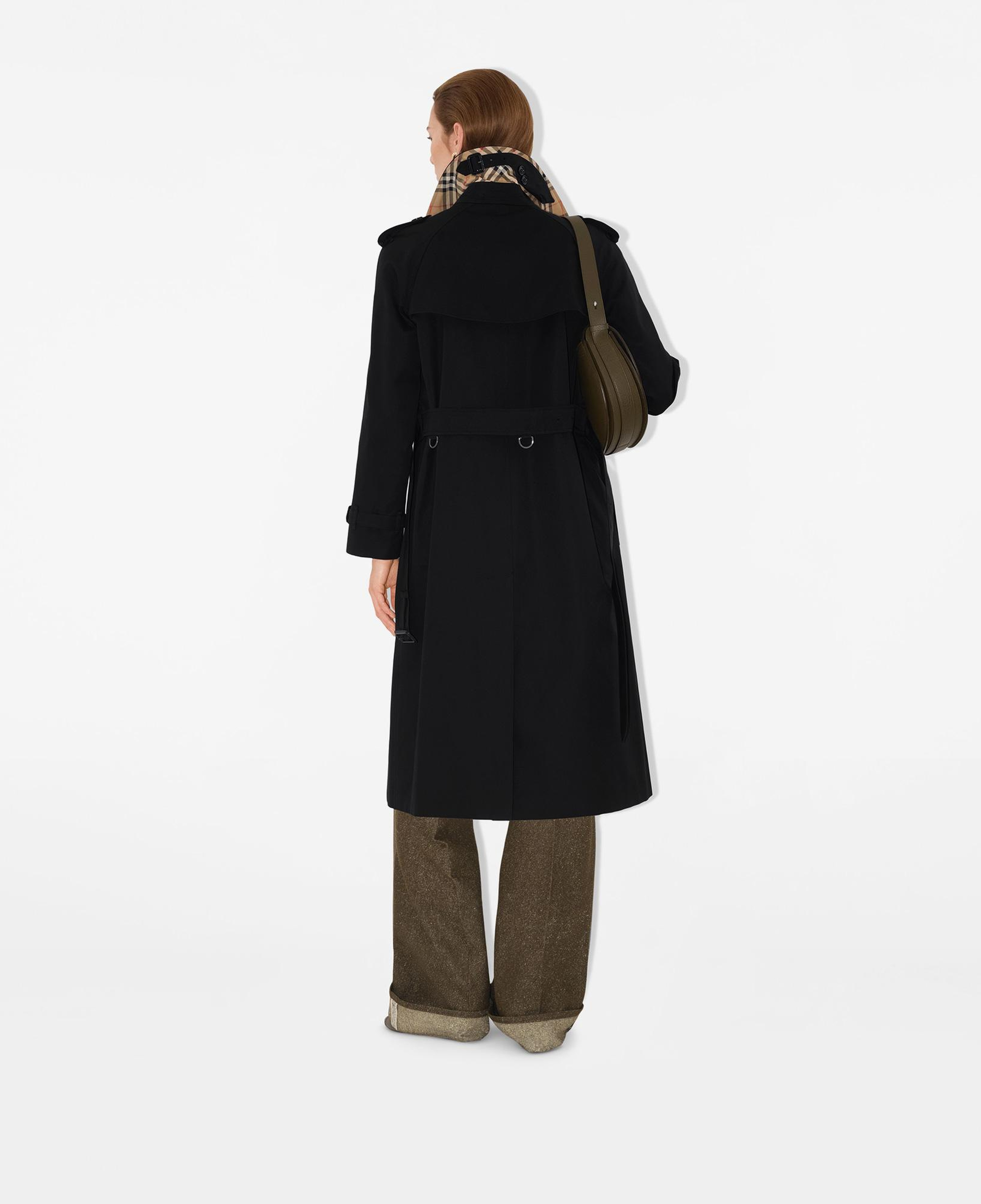 Burberry Long Waterloo Heritage Kadın Siyah Trençkot