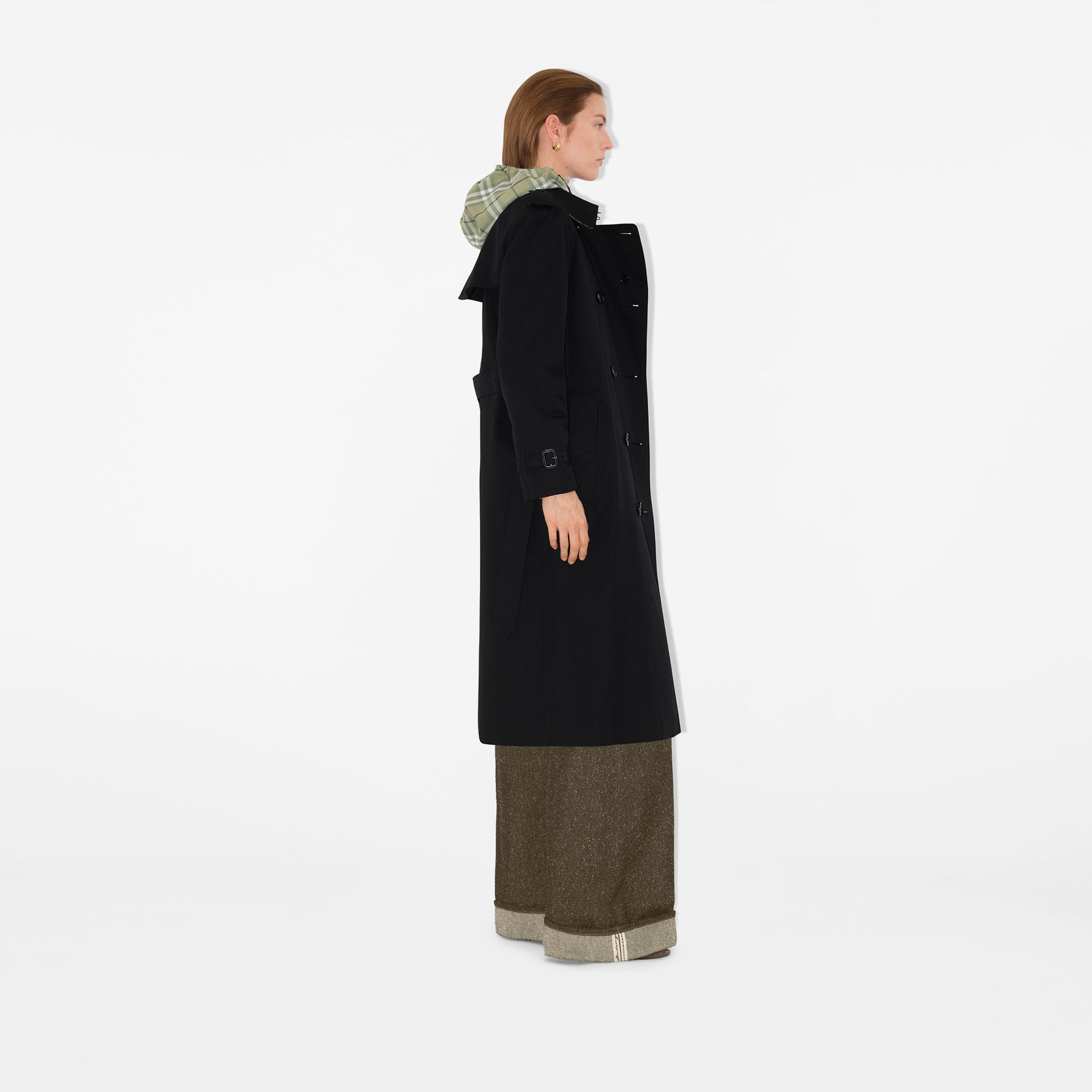 Burberry Long Waterloo Heritage Kadın Siyah Trençkot