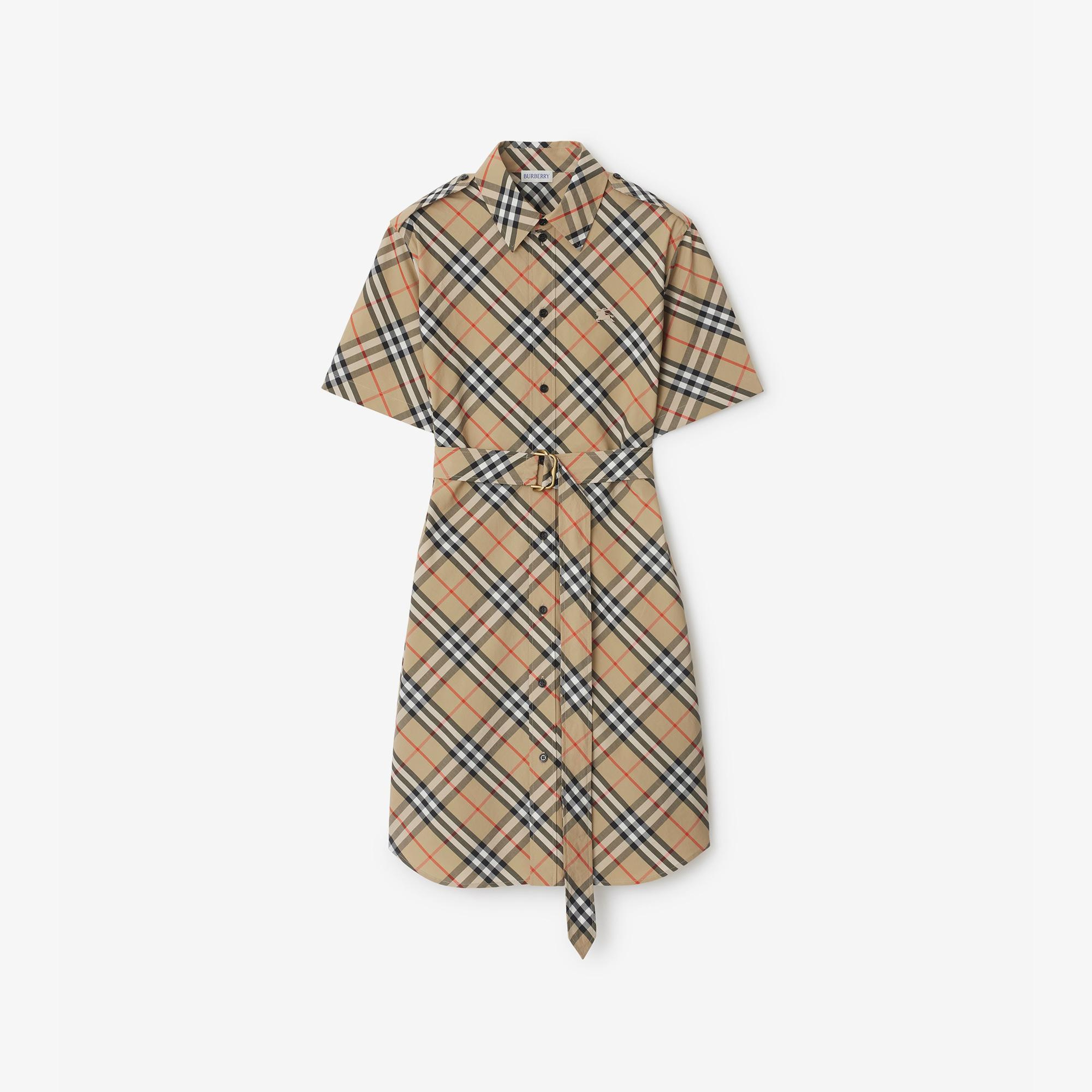 Burberry Kadın Bej Elbise