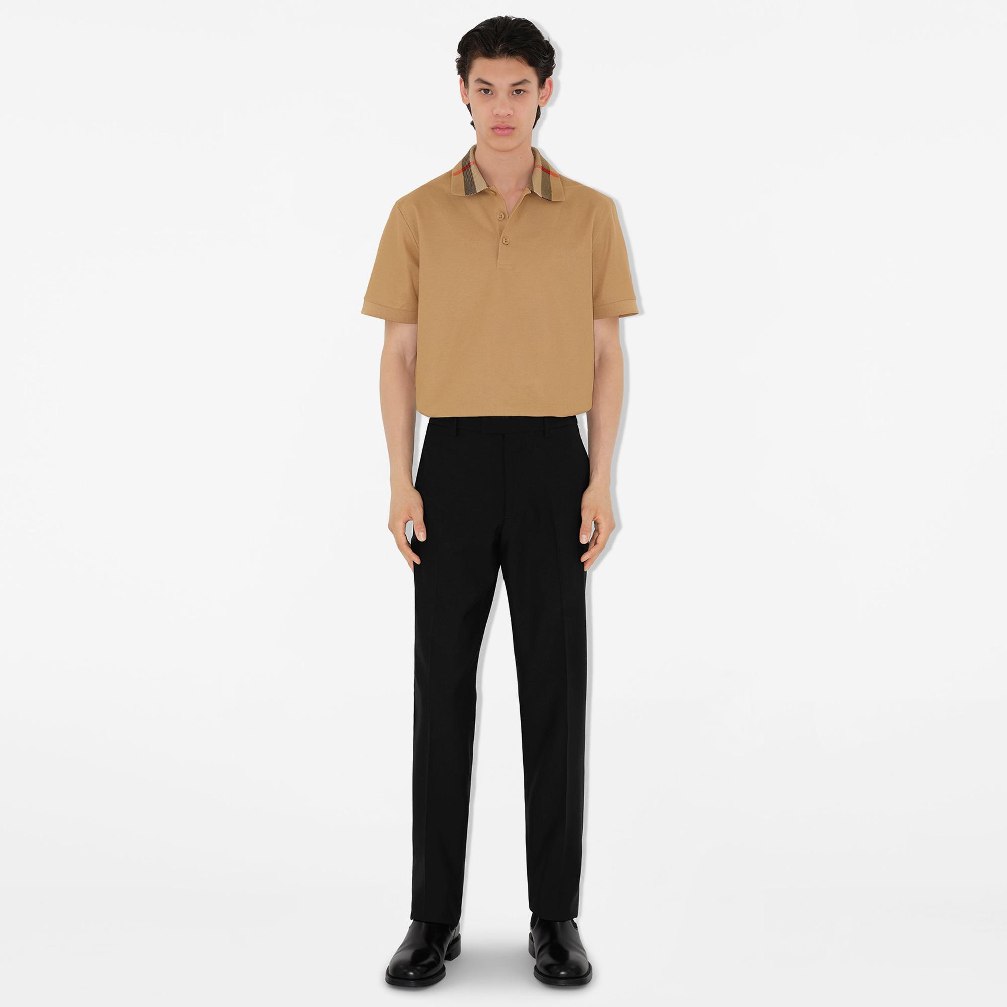 Burberry Pamuklu Erkek Bej Polo