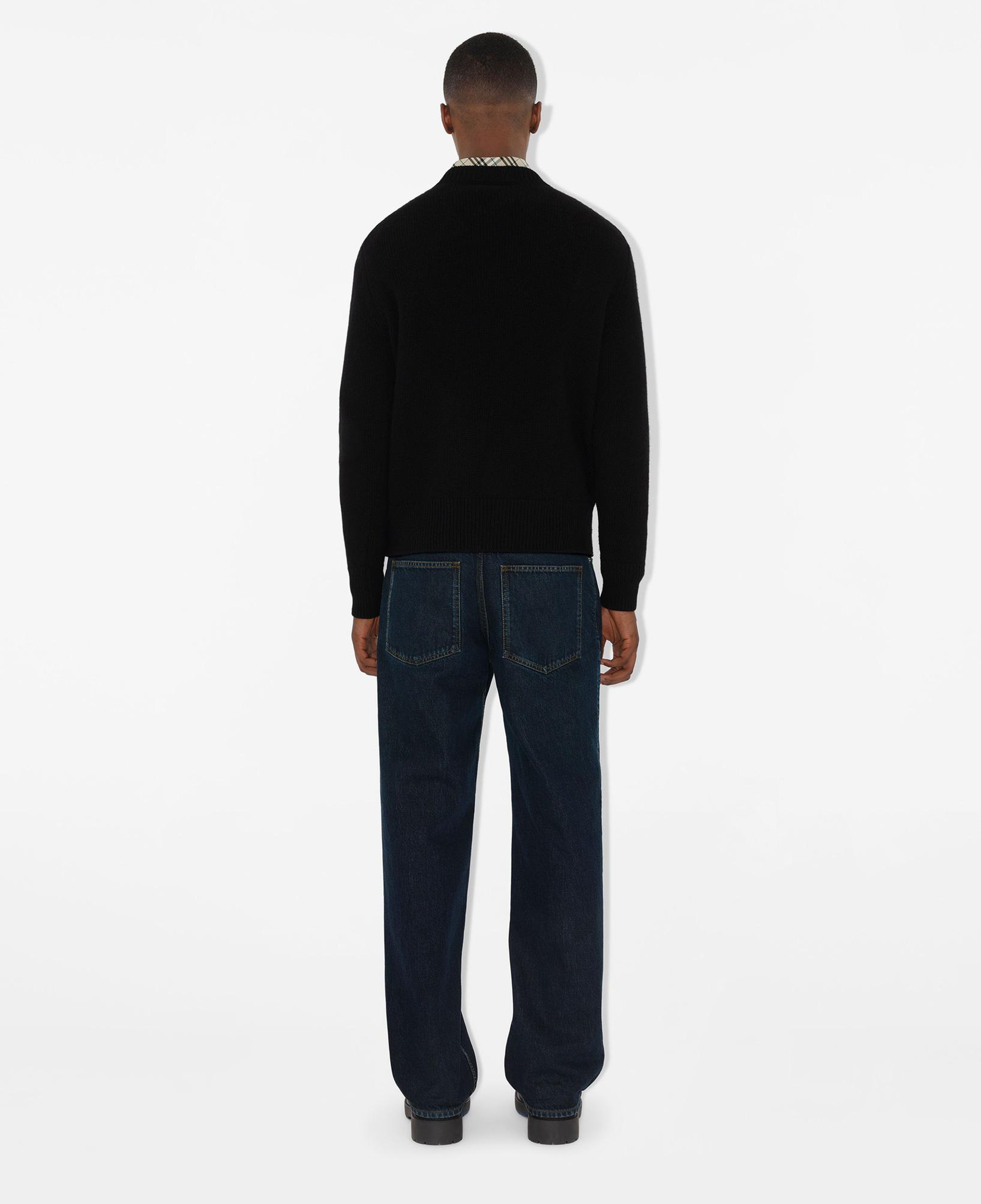 Burberry Pai Wool Cashmere Erkek Siyah Kazak