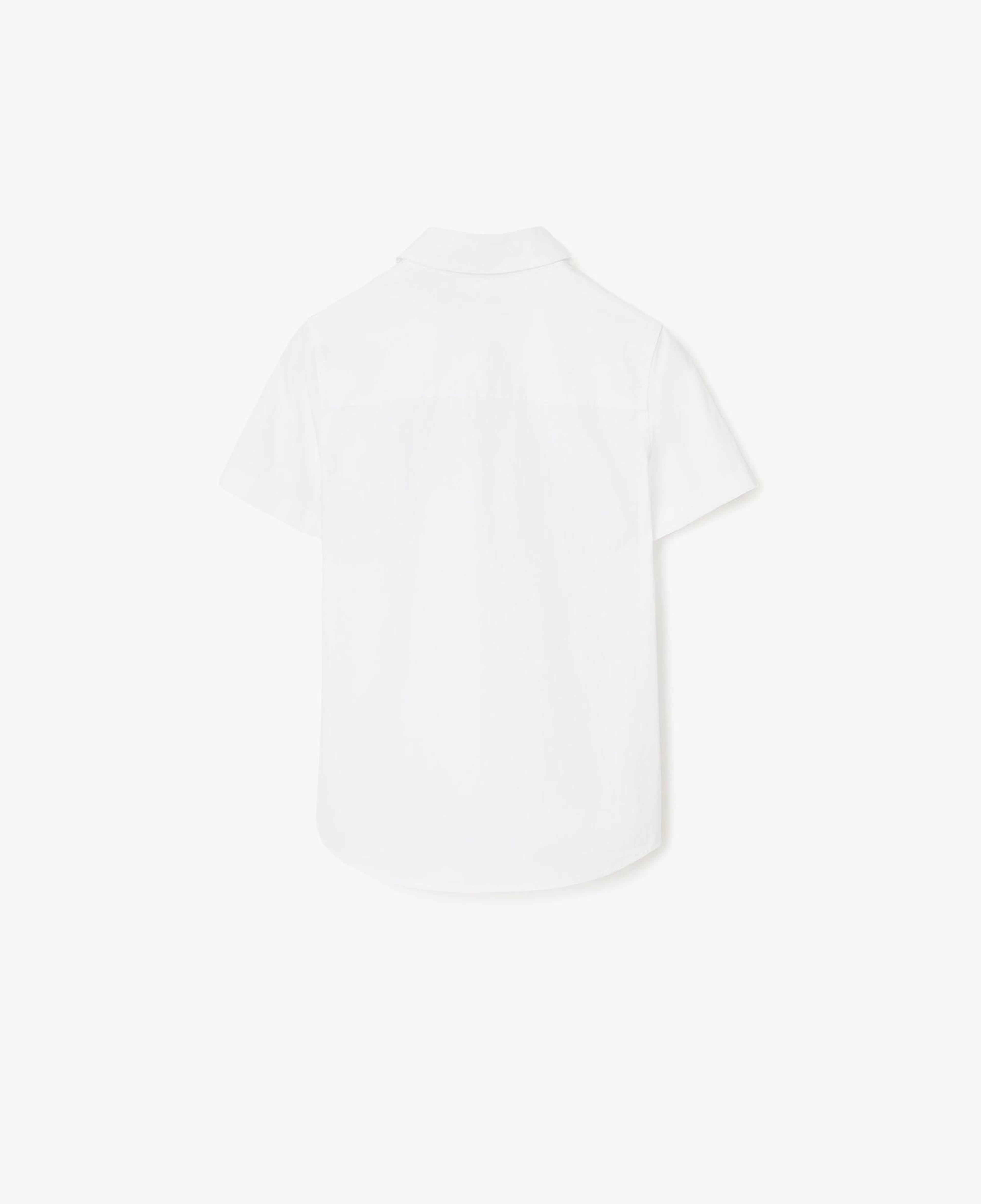 Burberry Owen Stretch Cotton Çocuk Beyaz Gömlek