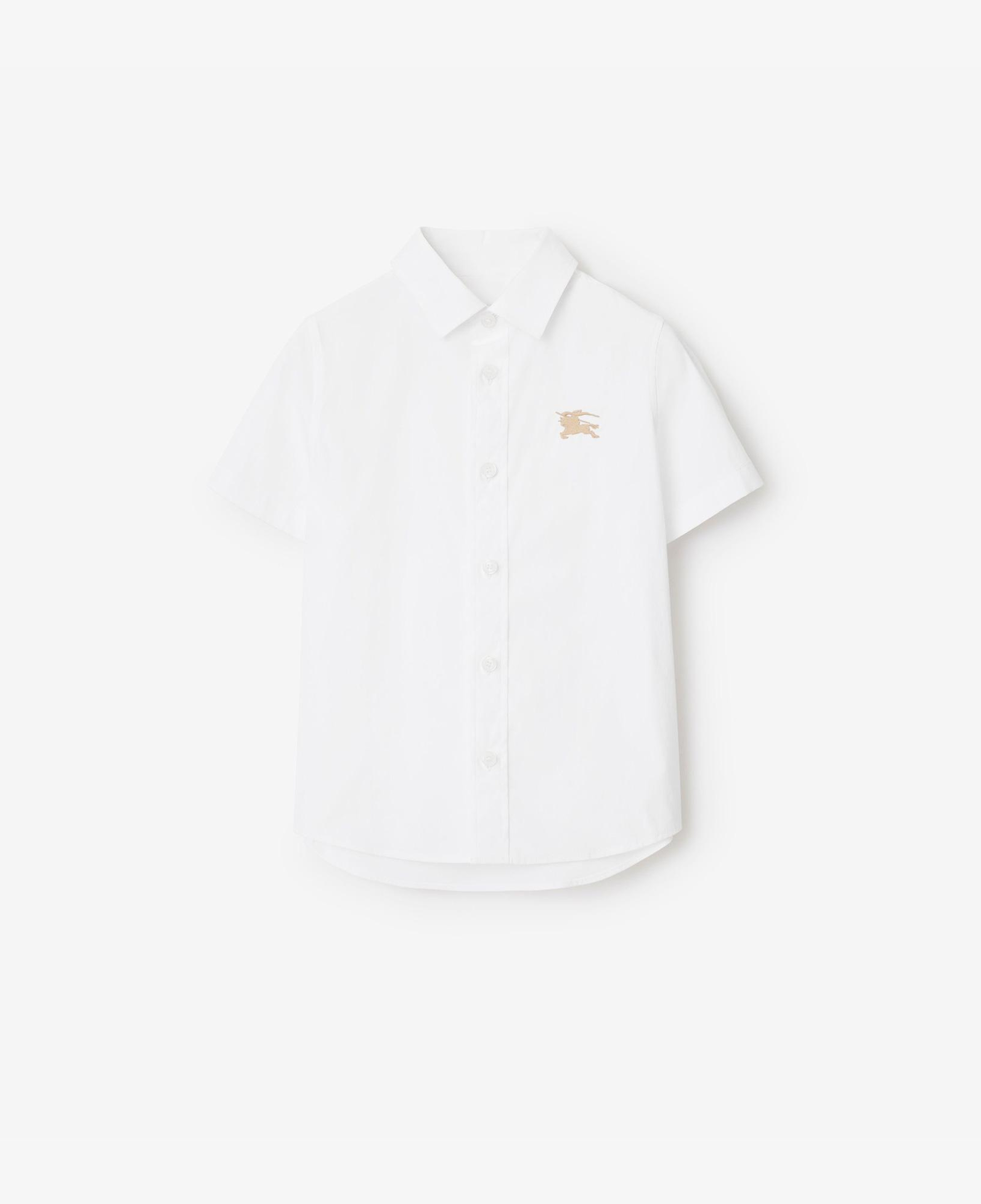 Burberry Owen Stretch Cotton Çocuk Beyaz Gömlek