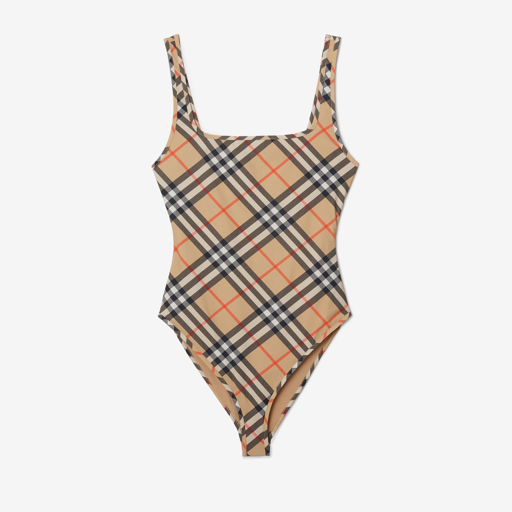 Burberry Check Kadın Bej Mayo