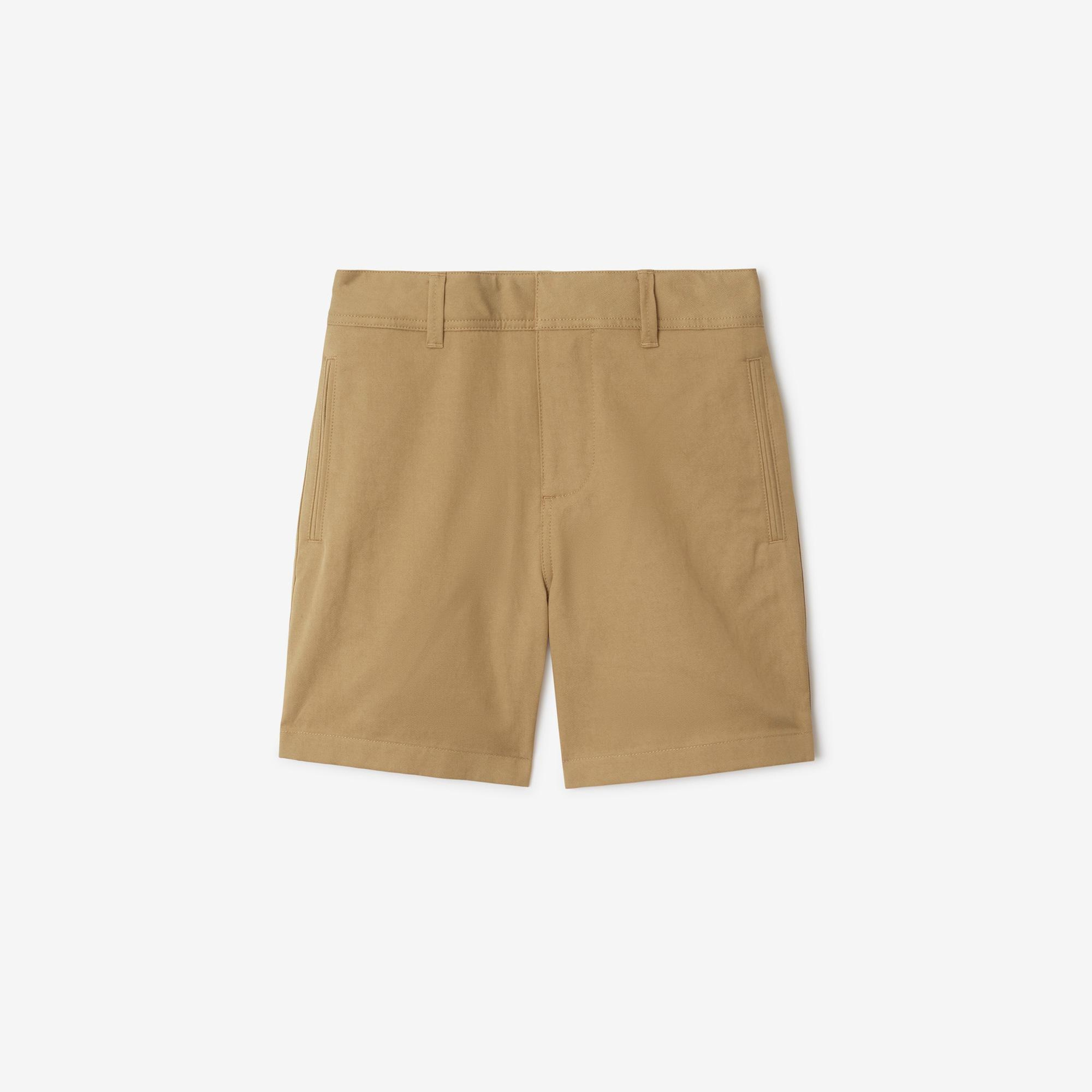 Burberry Oscar Cotton Blend Çocuk Bej Şort
