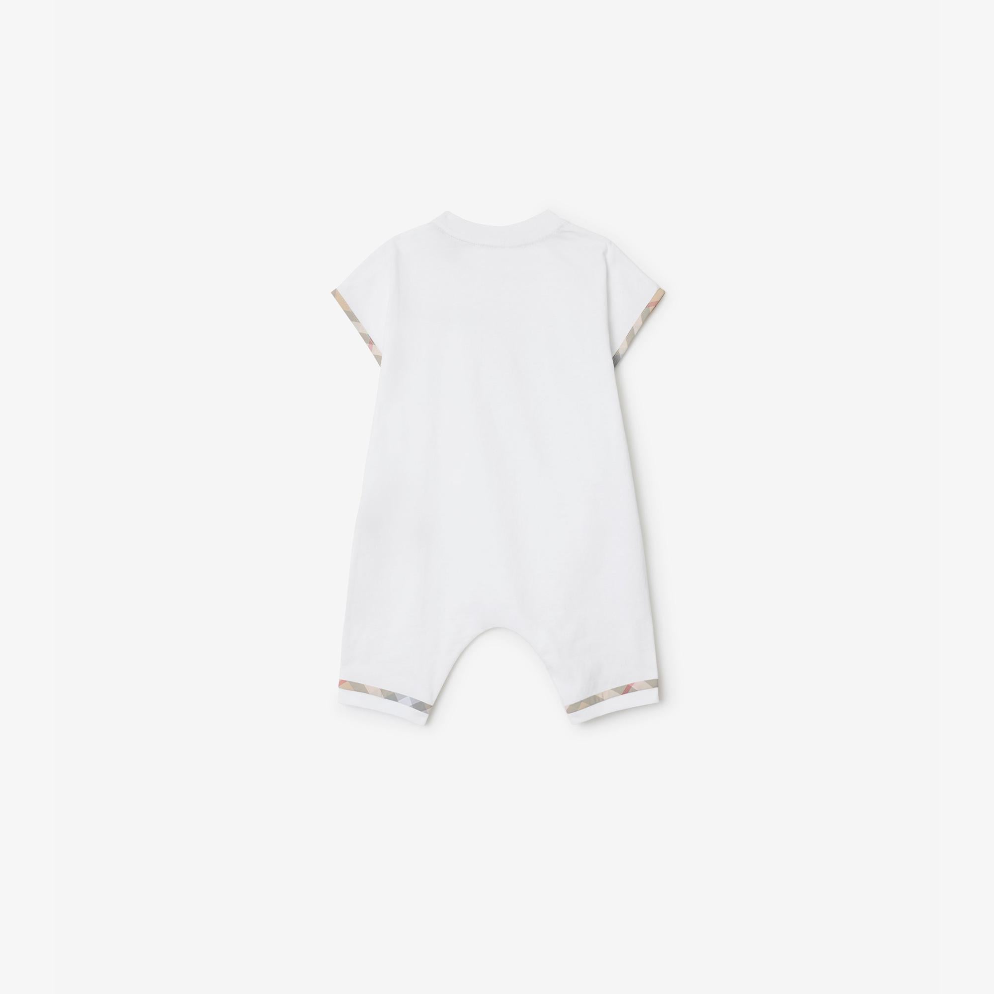 Burberry Çocuk Beyaz Bebek Tulumu