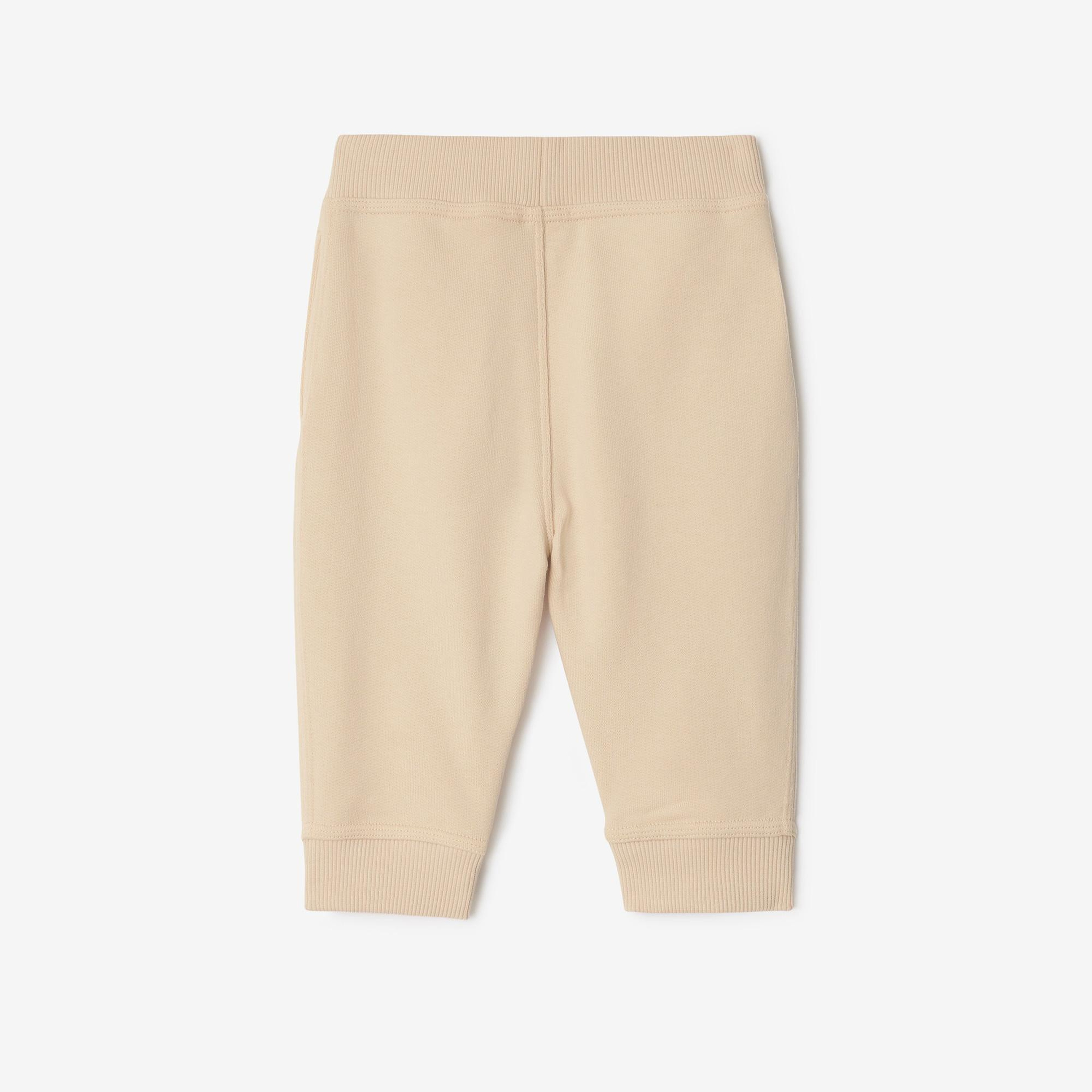 Burberry Jackson Label Cotton Jogging Çocuk Krem Eşofman Altı