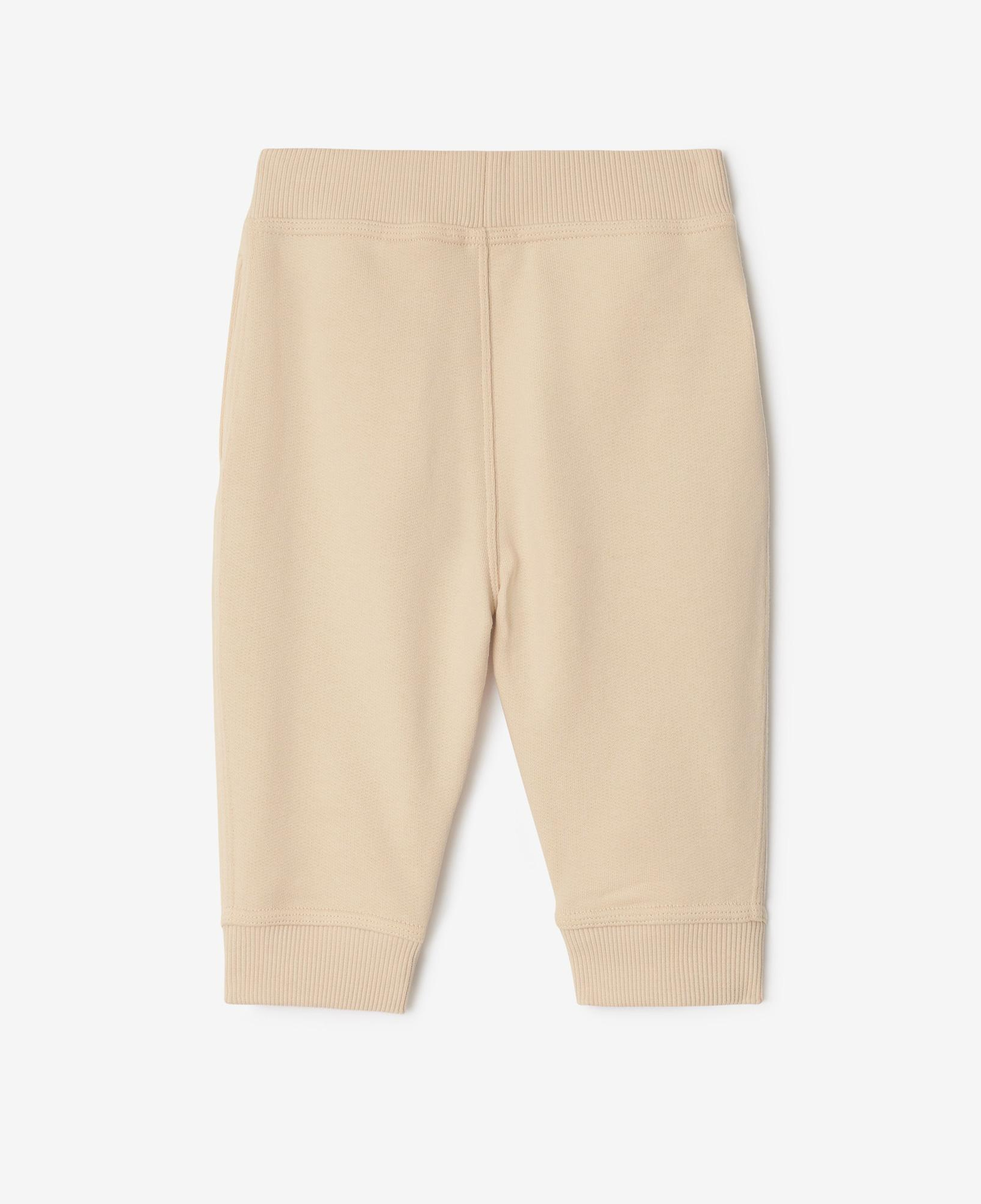 Burberry Jackson Label Cotton Jogging Çocuk Krem Eşofman Altı