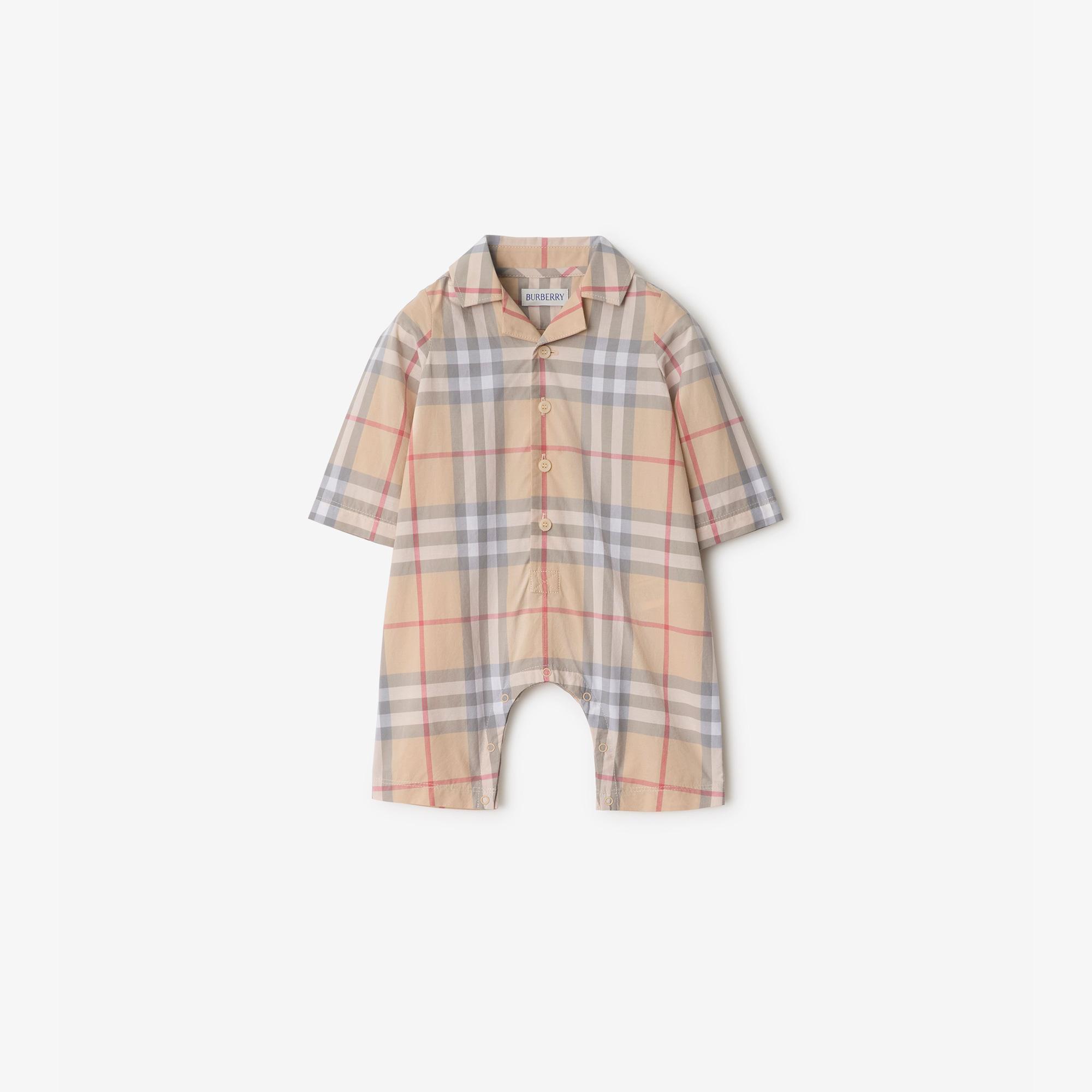 Burberry Çocuk Bej Bebek Tulumu