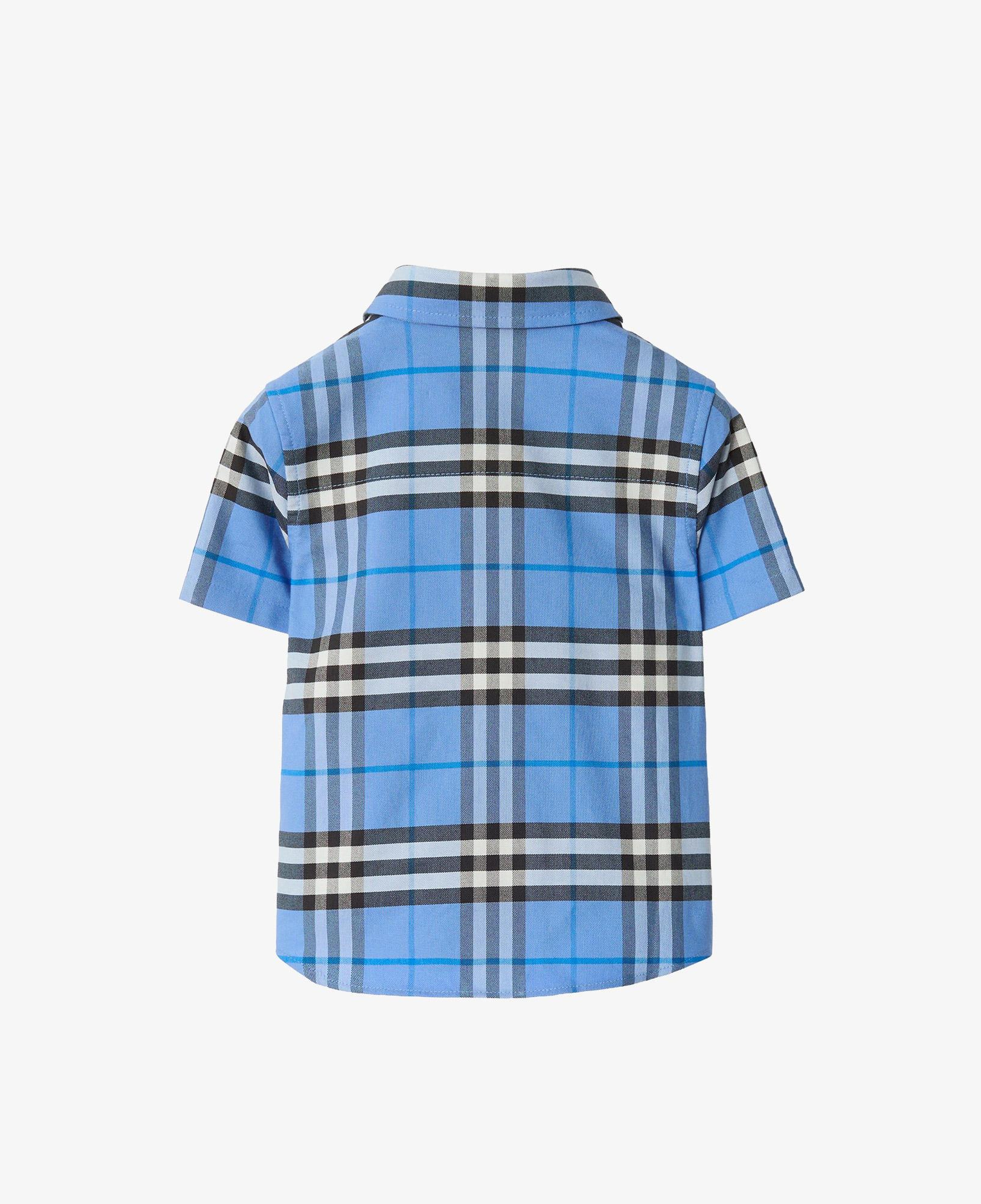 Burberry Owen Check Çocuk Mavi Gömlek