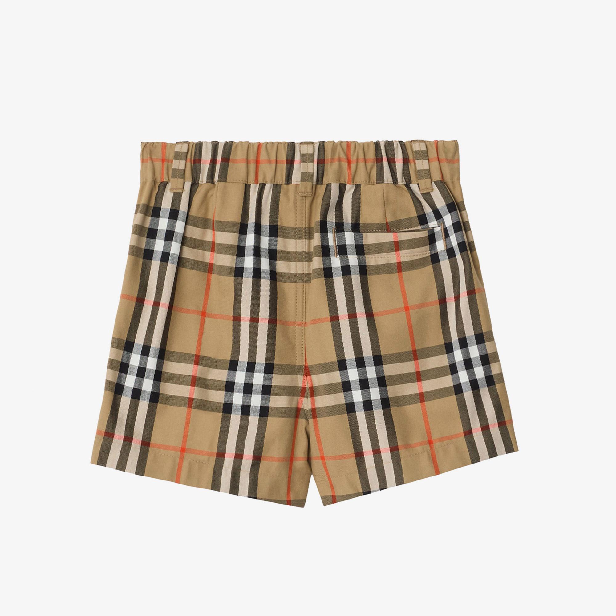 Burberry Oscar Check Çocuk Bej Şort