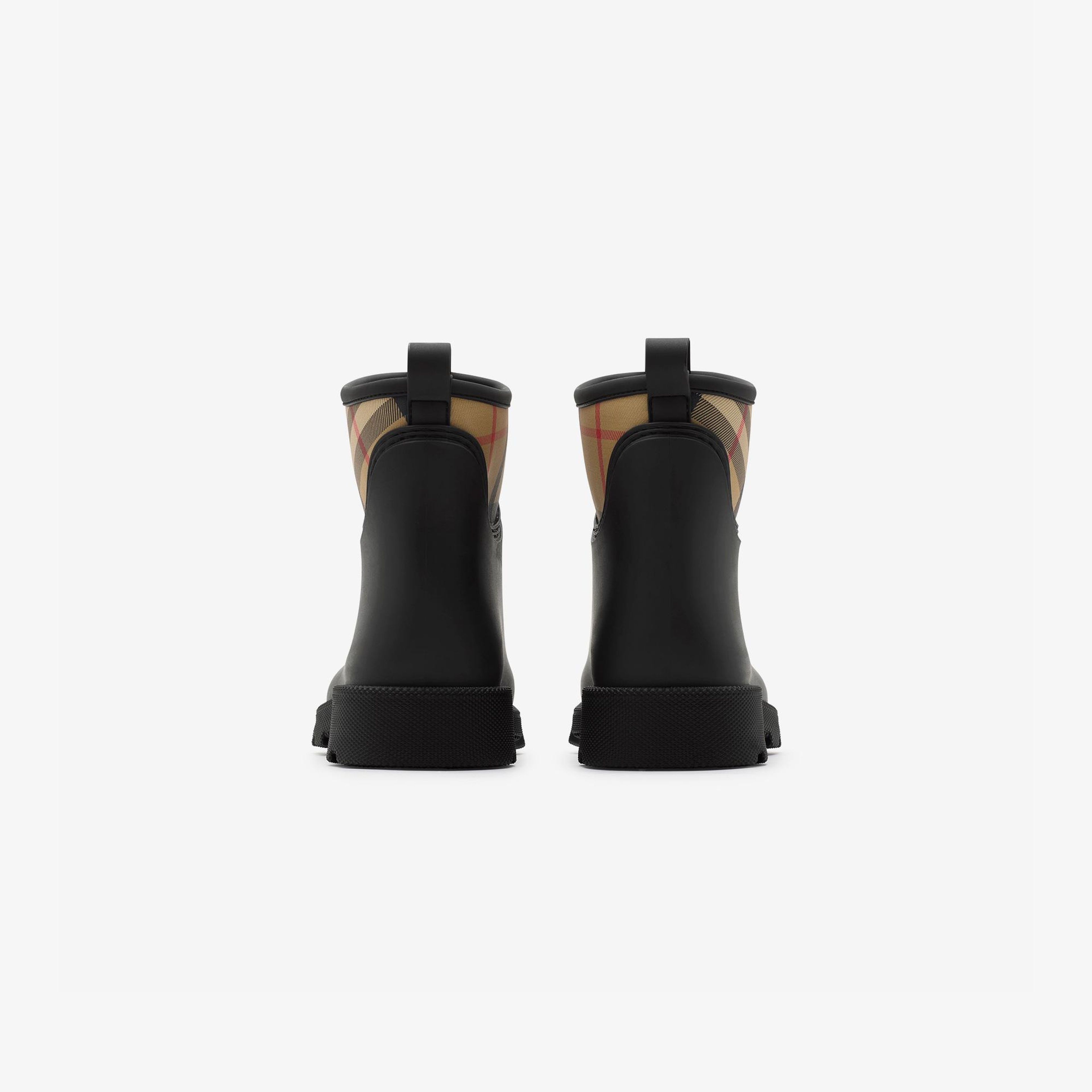 Burberry Rubber Marsh Stamp Low Kadın Siyah Bot
