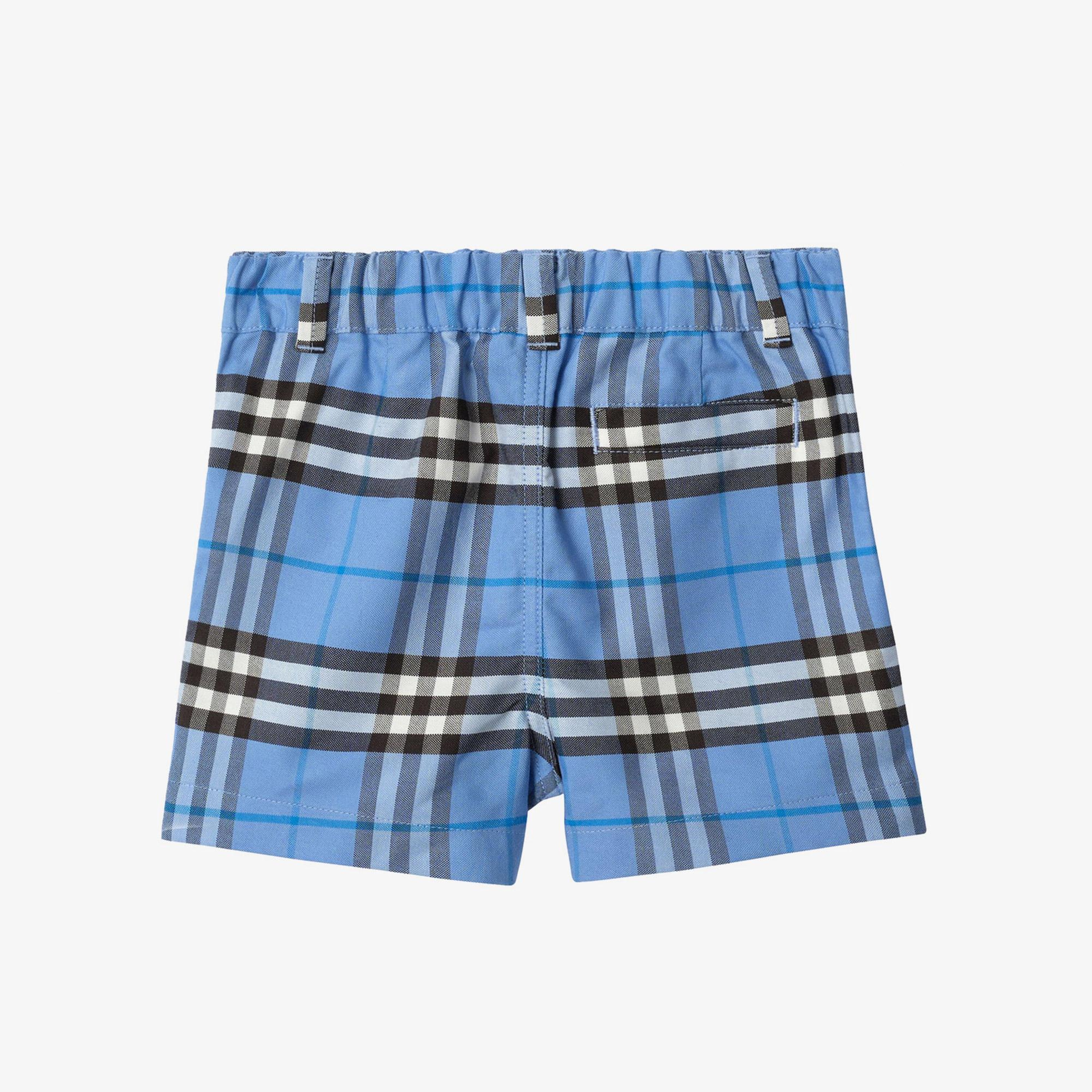 Burberry Oscar Check Çocuk Mavi Şort
