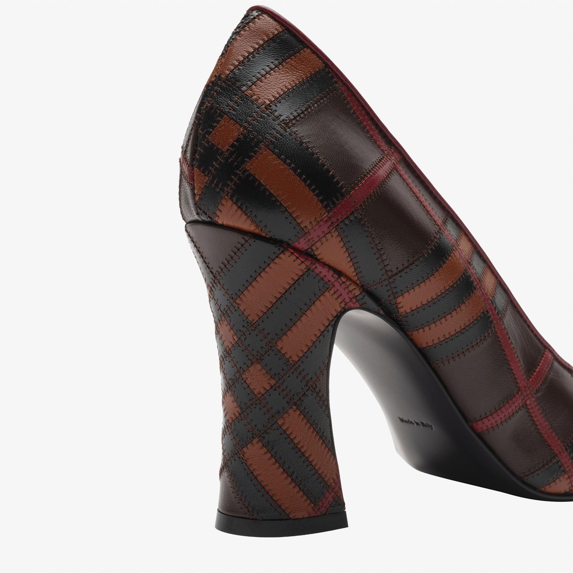 Burberry Kadın Bordo Topuklu Ayakkabı