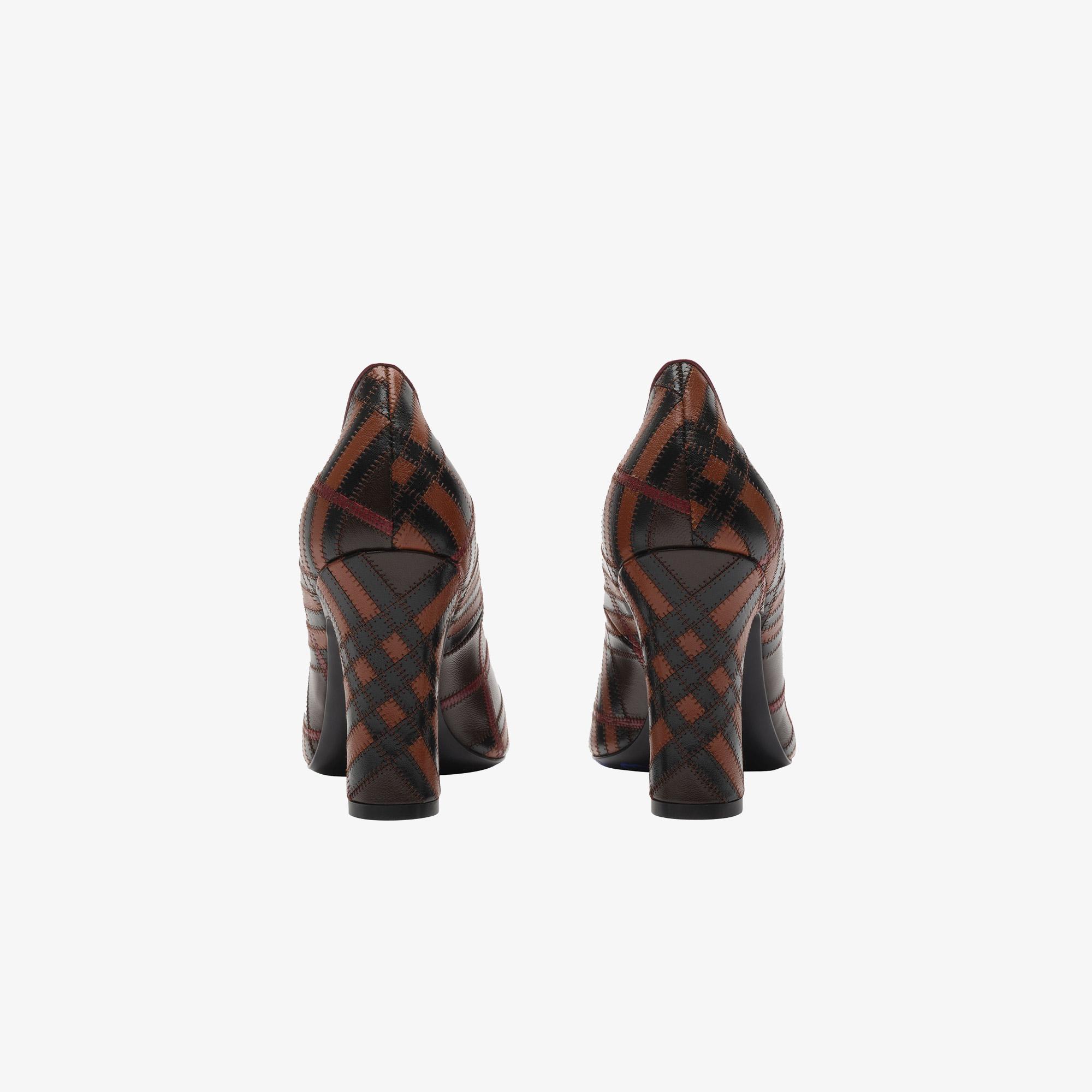 Burberry Kadın Bordo Topuklu Ayakkabı