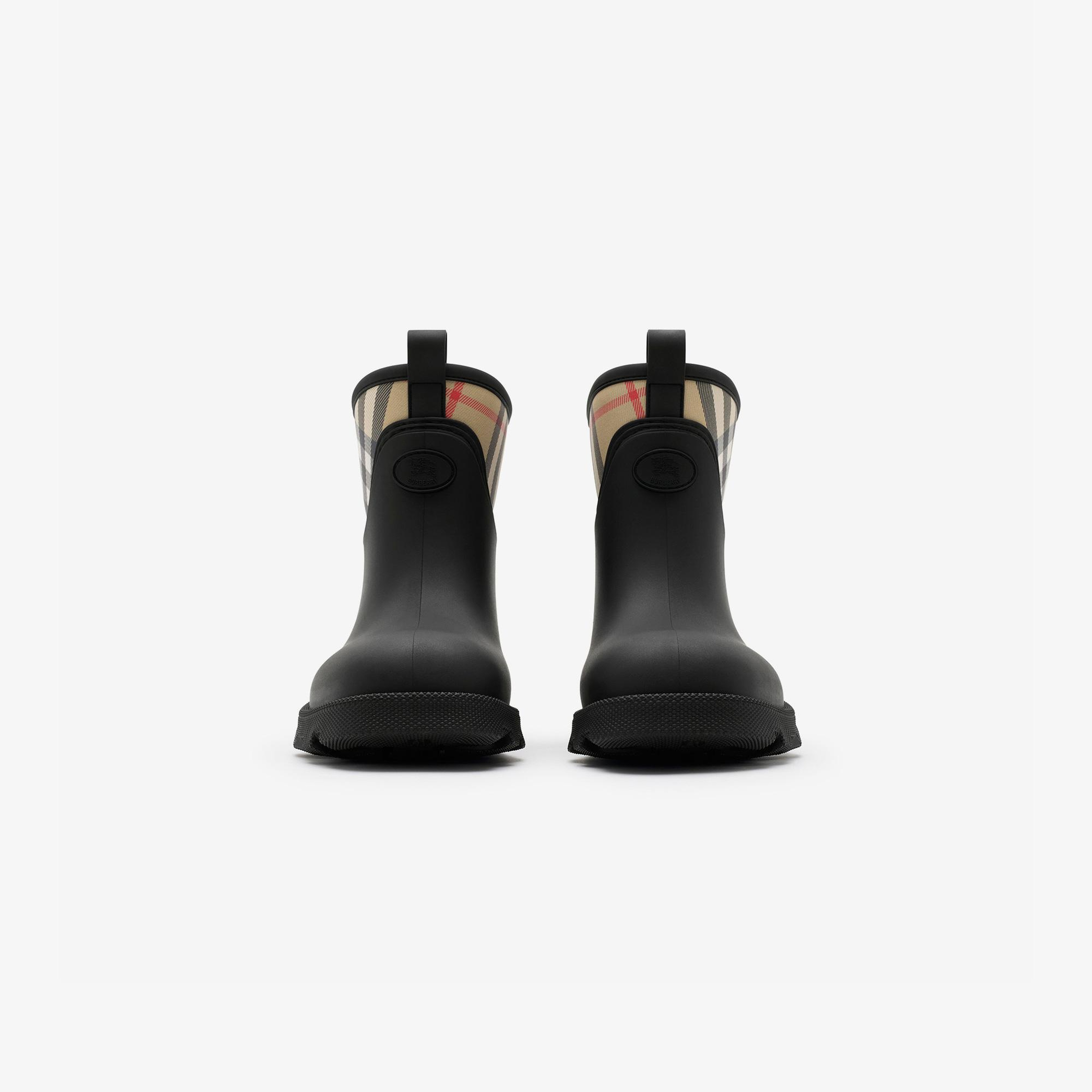 Burberry Rubber Marsh Stamp Low Kadın Siyah Bot
