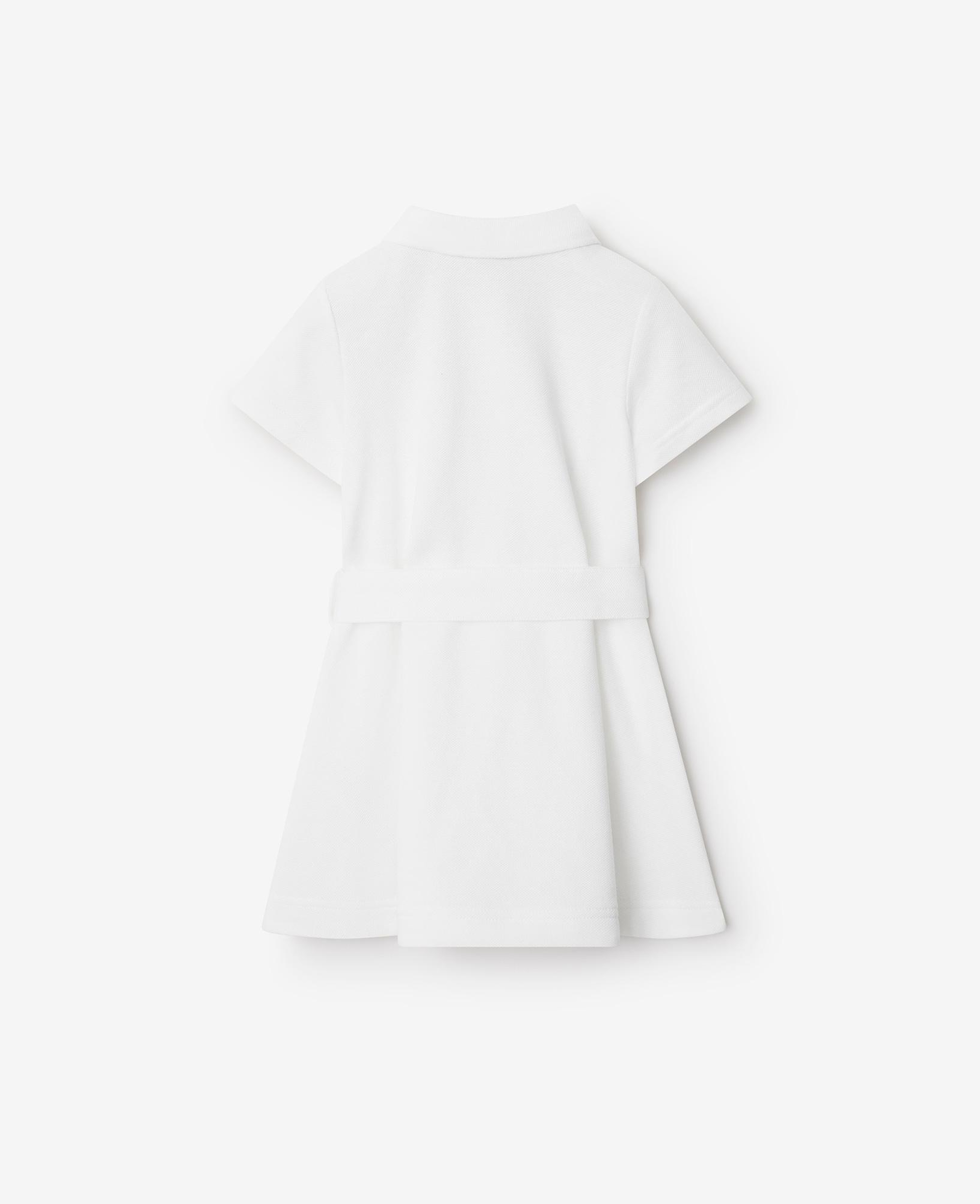 Burberry Astrid Cotton Çocuk Beyaz Elbise