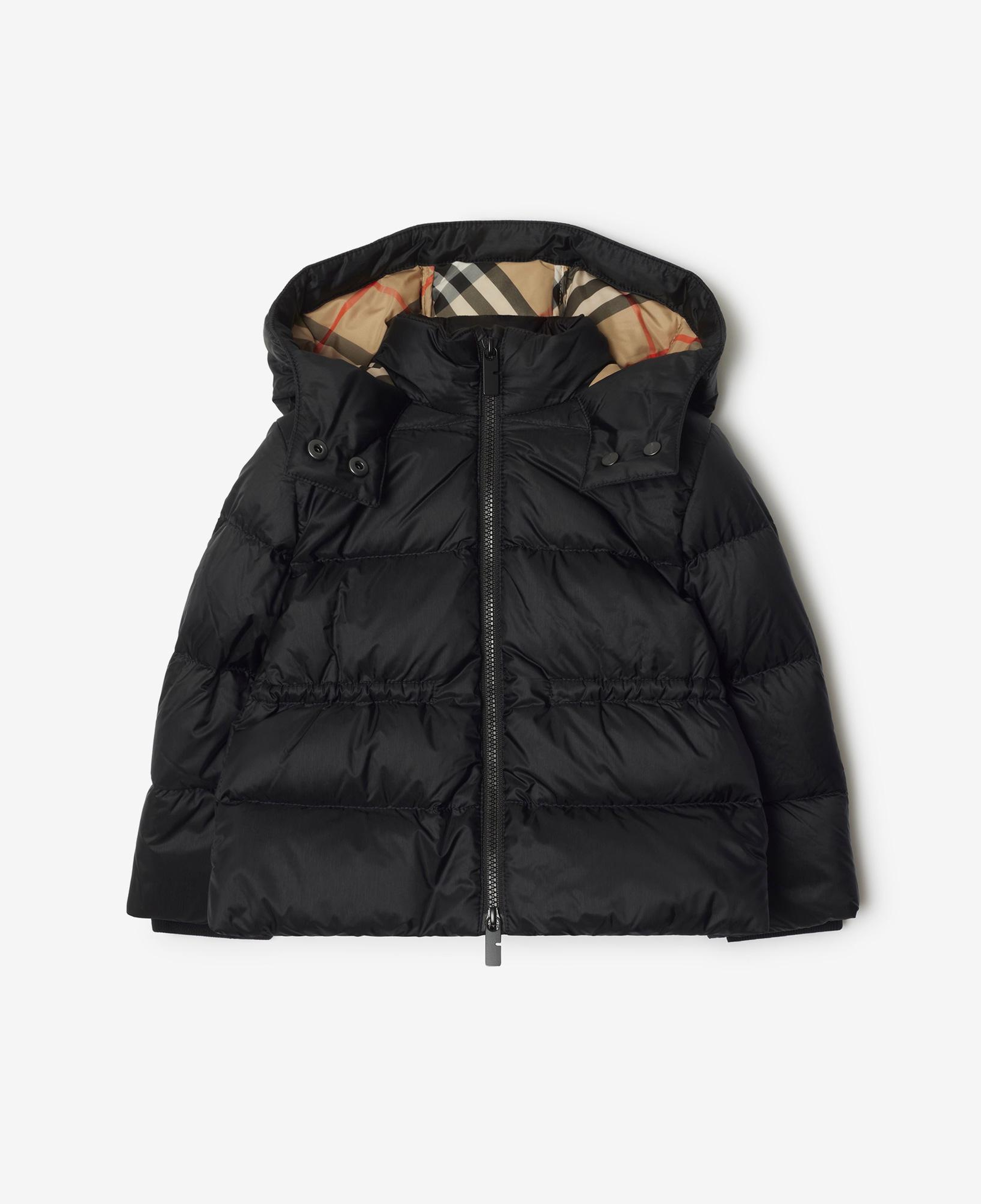 Burberry Agnes Nylon Puffer Çocuk Siyah Mont