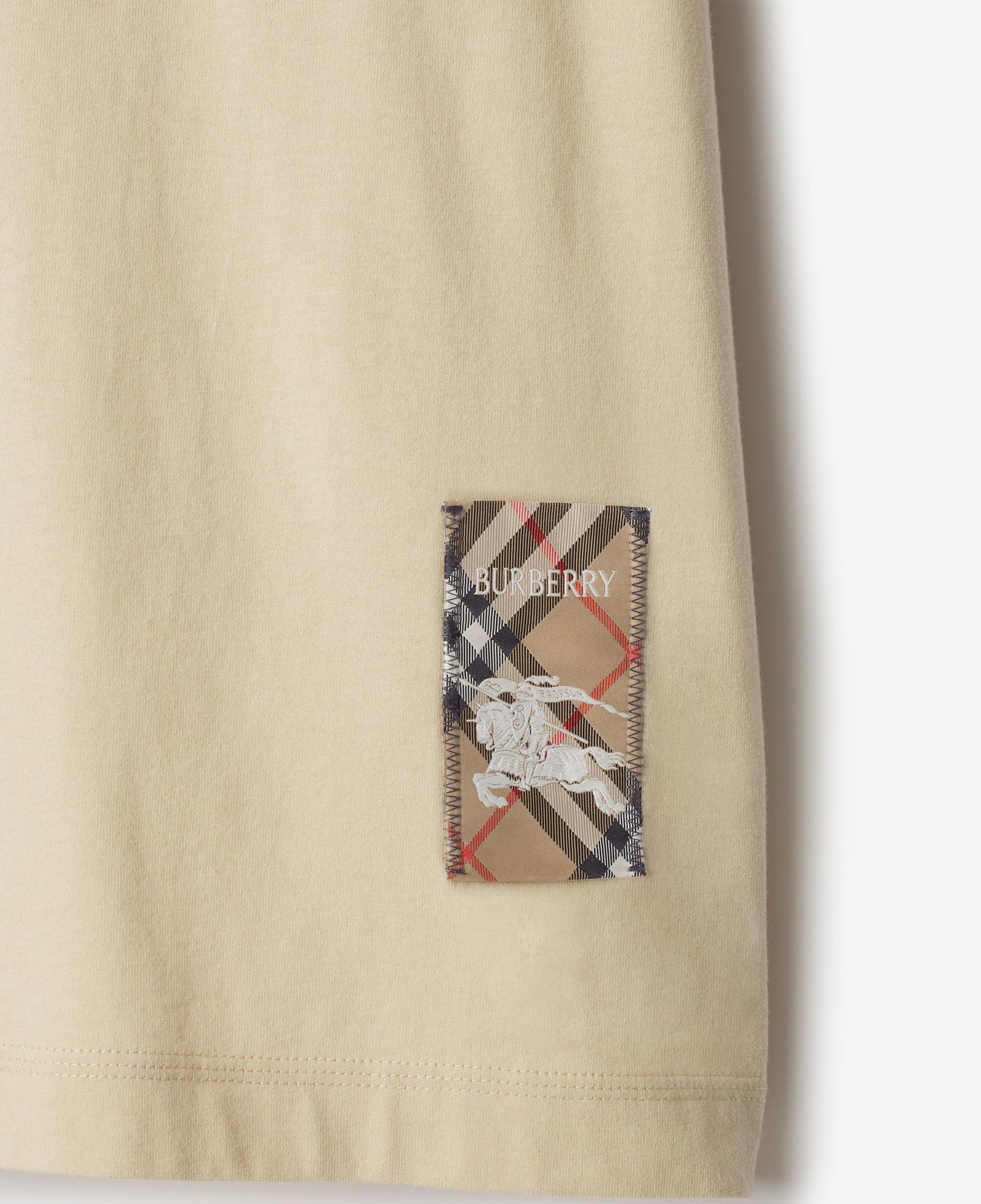 Burberry For Label Cotton Erkek Krem T-Shirt