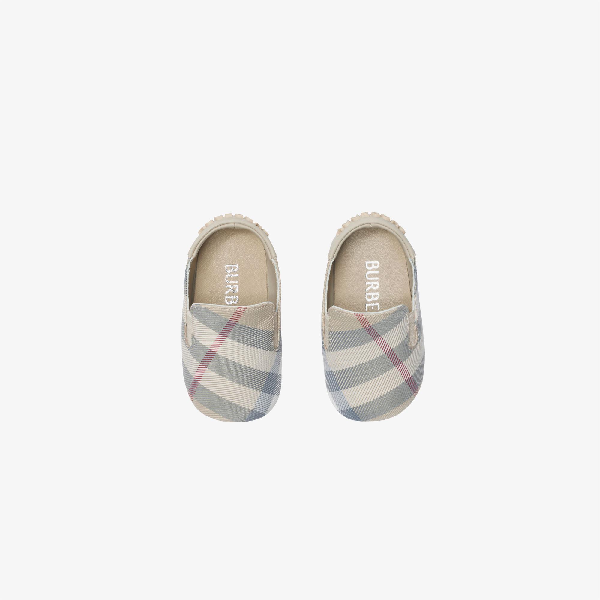 Burberry Marple Nylon Blend Booties Çocuk Bej Sneaker