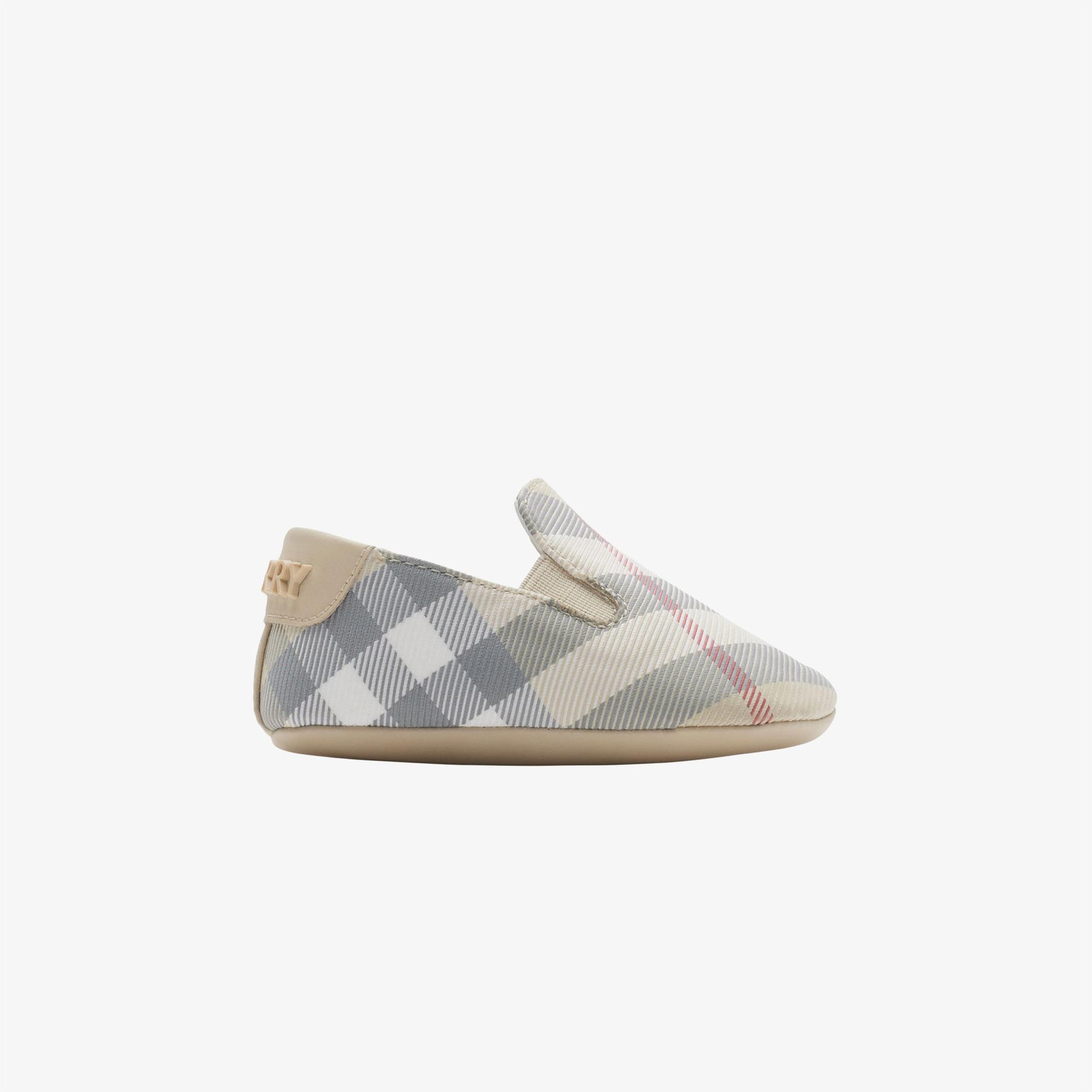 Burberry Marple Nylon Blend Booties Çocuk Bej Sneaker