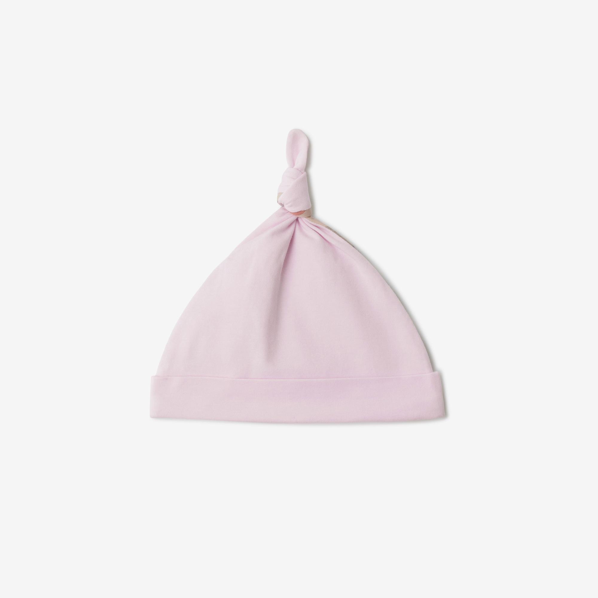 Burberry Hamilton Stretch Cotton Three-Piece Çocuk Pembe Bebek Takımı