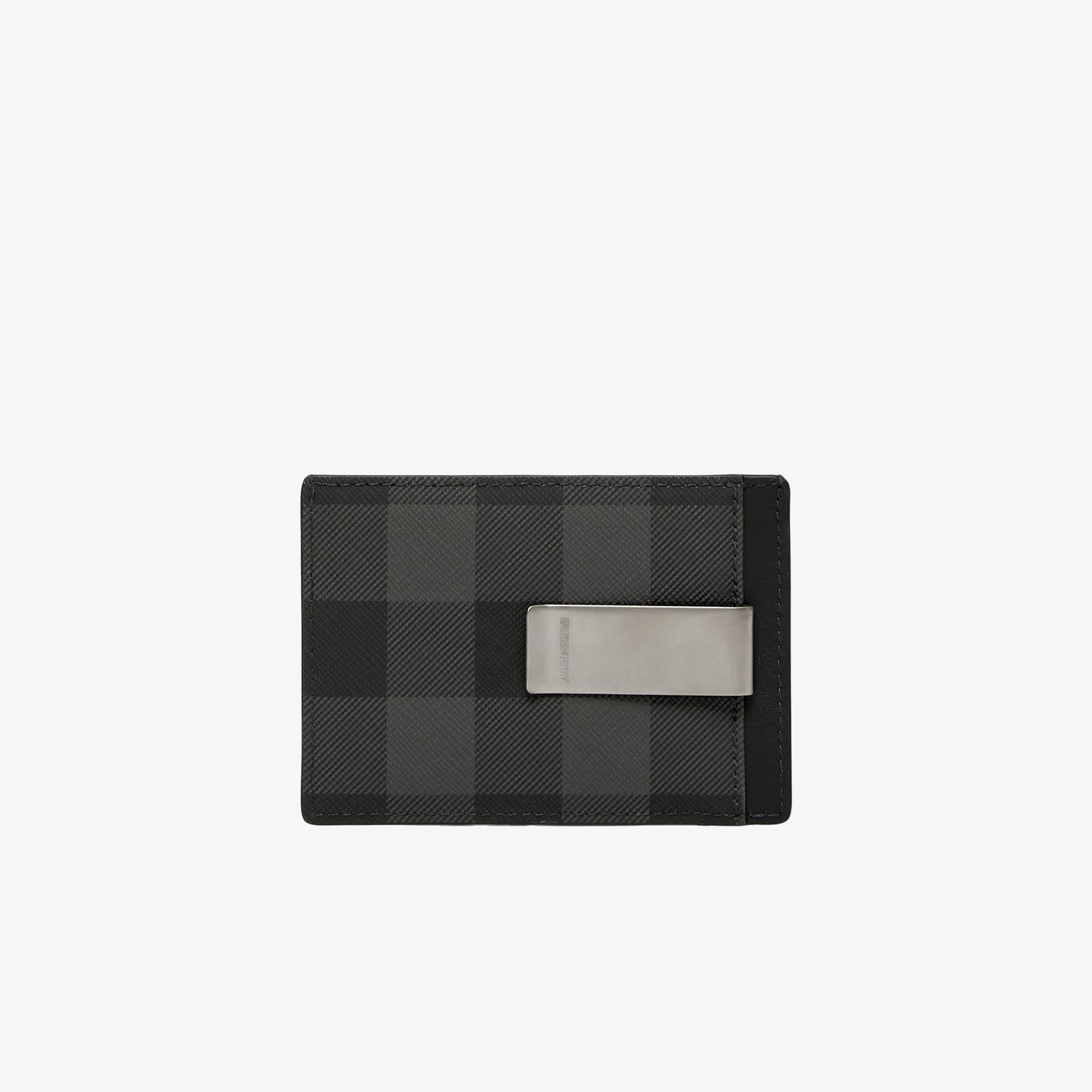 Burberry Check Money Clip Erkek Gri Kartlık