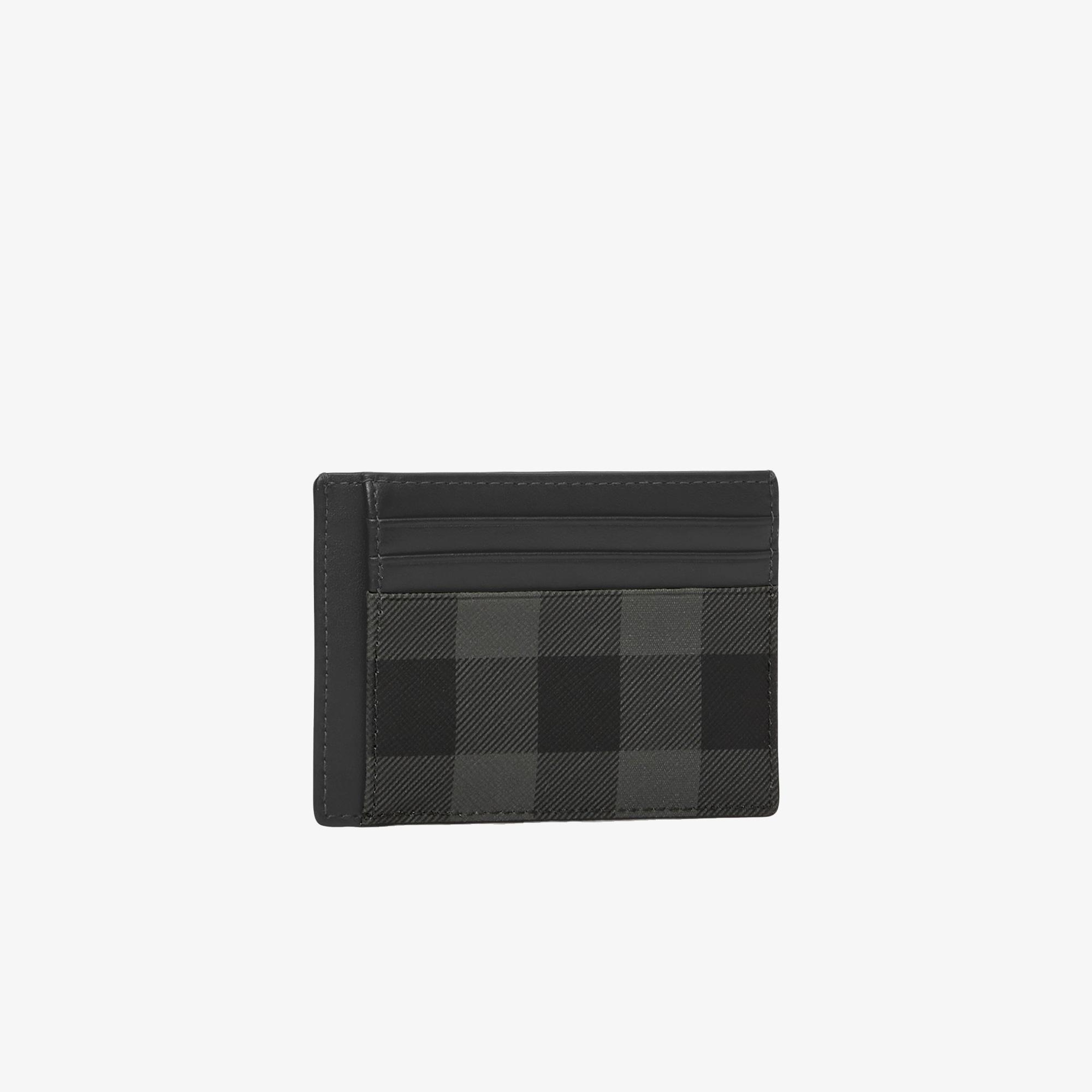Burberry Check Money Clip Erkek Gri Kartlık