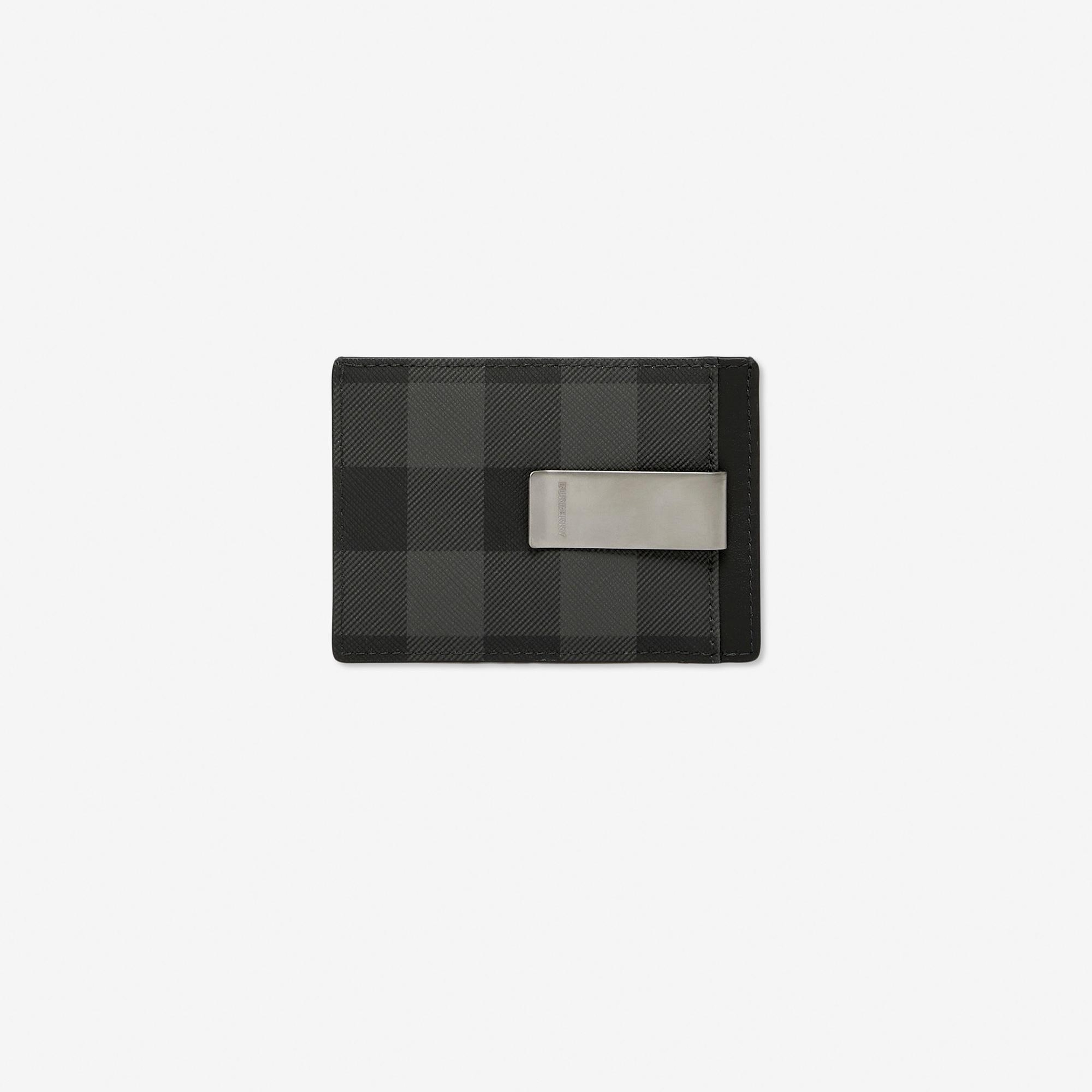 Burberry Check Money Clip Erkek Gri Kartlık