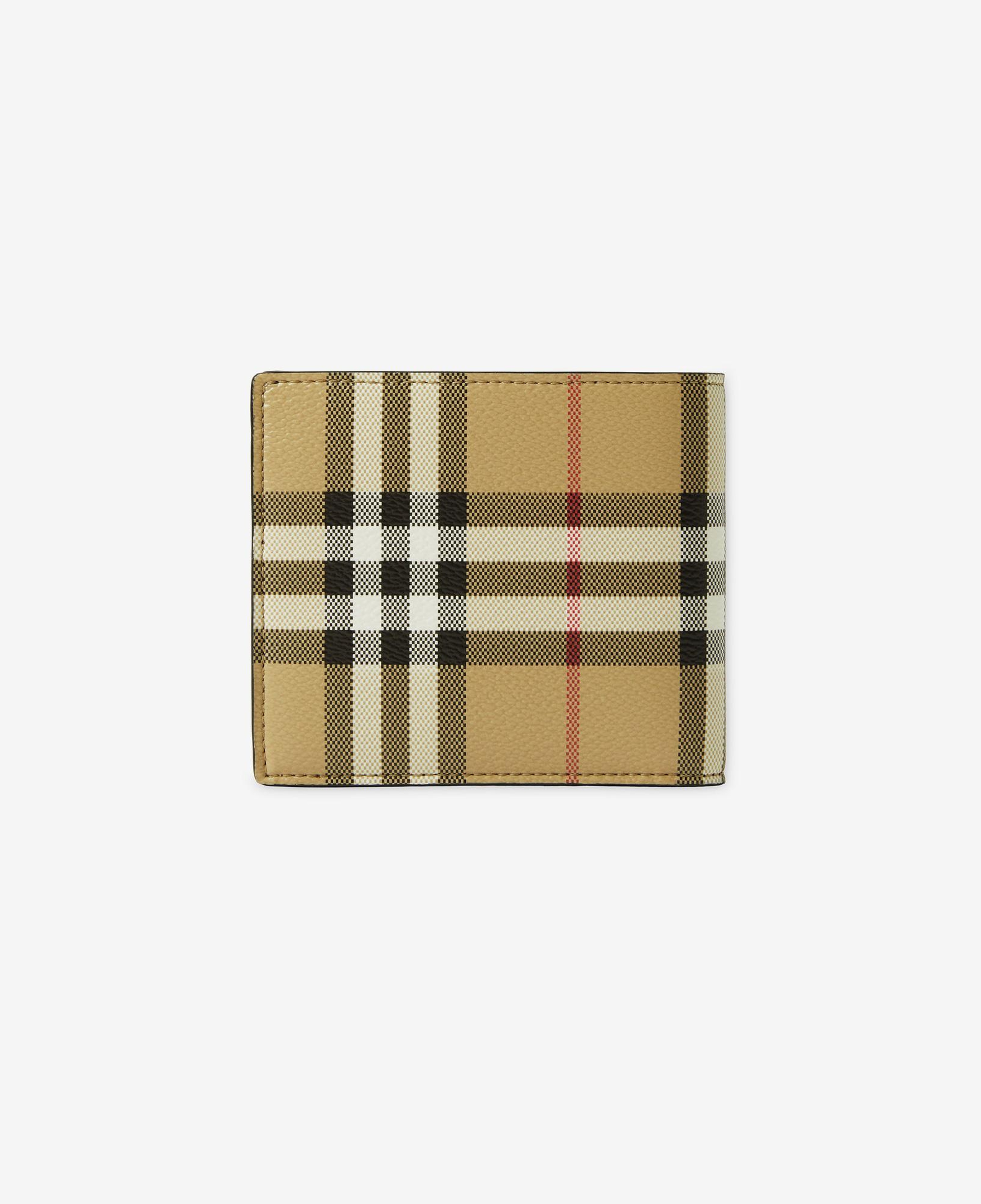Burberry Check Bifold Erkek Bej Cüzdan