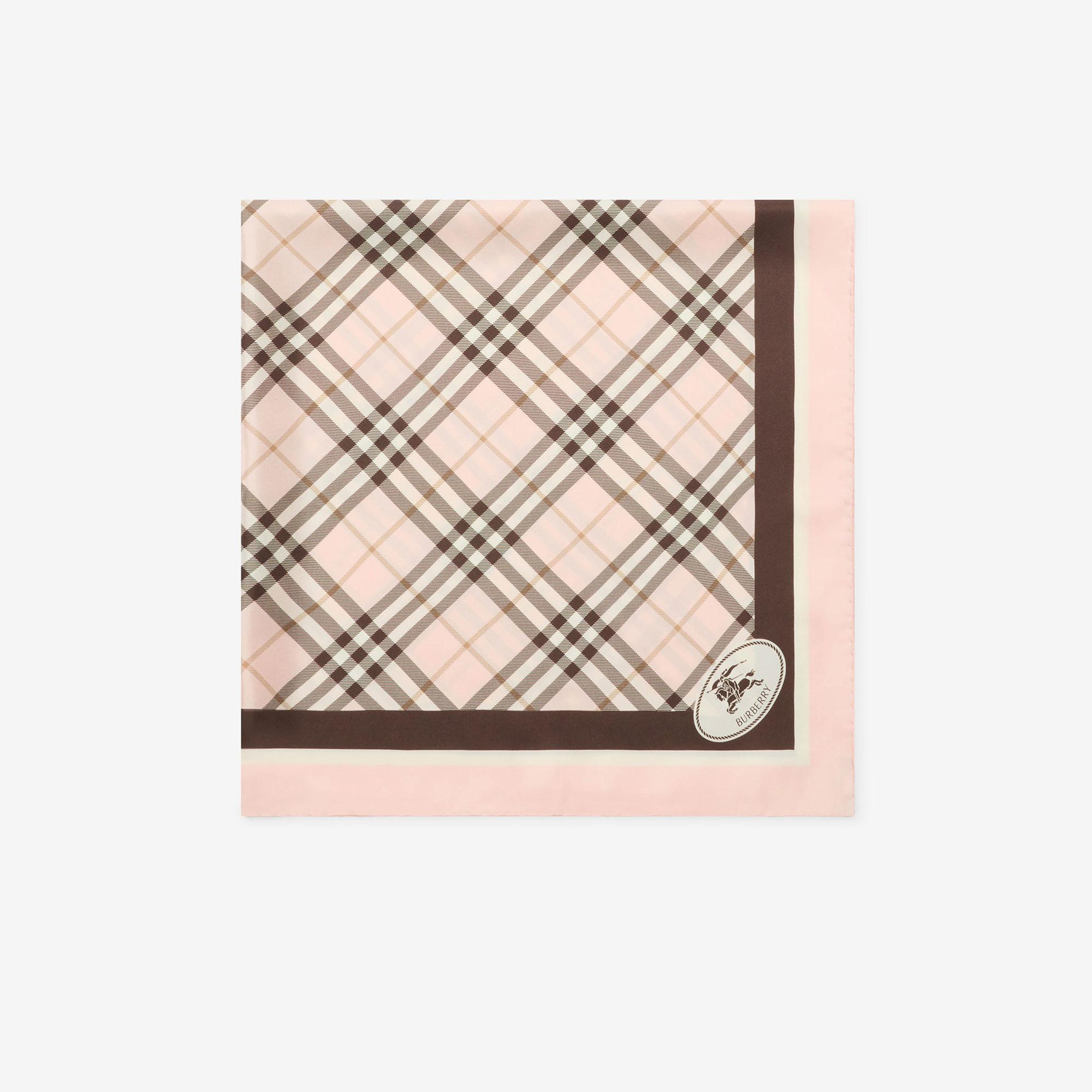 Burberry Med Check Border Kadın Pembe Eşarp