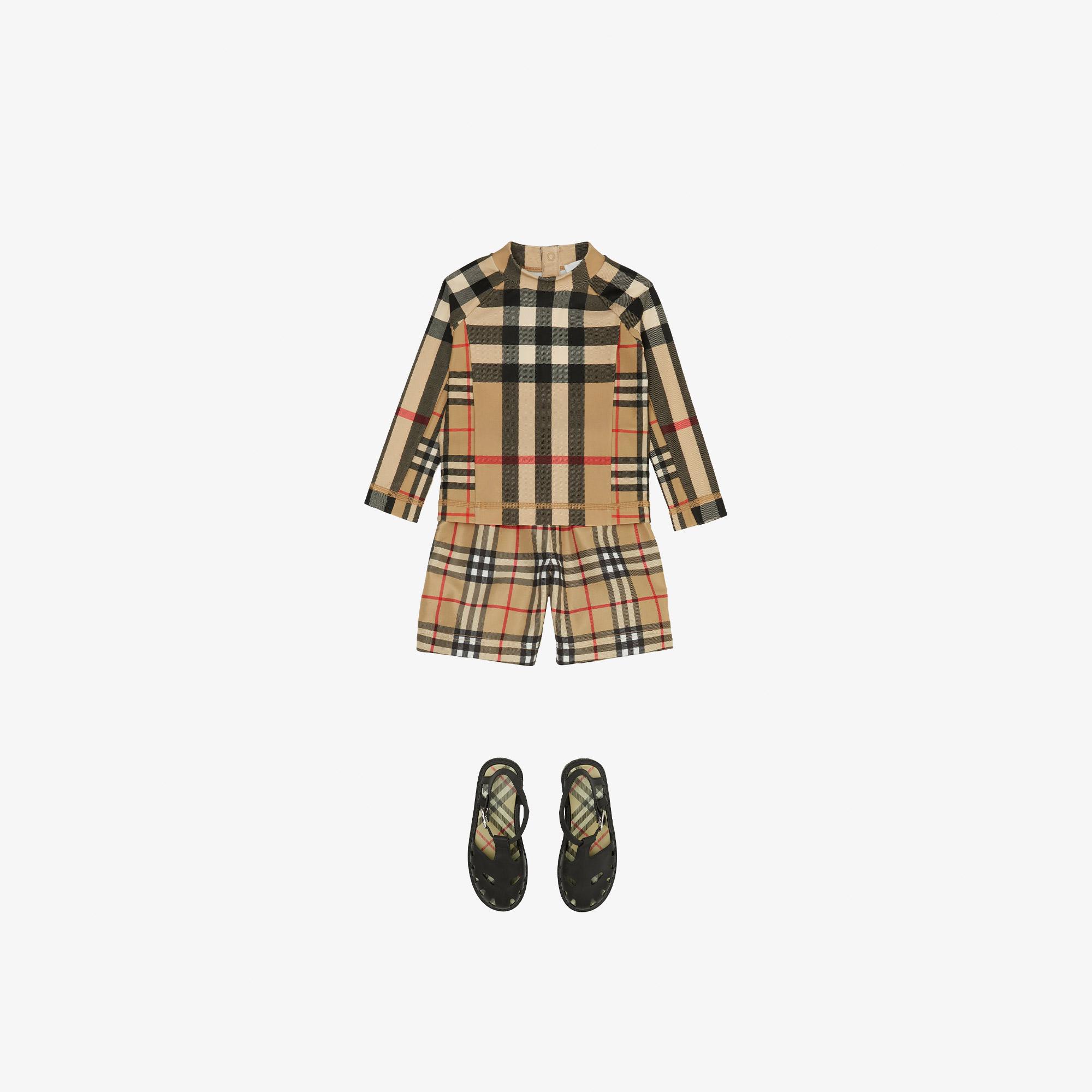 Burberry Malcolm Vintage Çocuk Bej Mayo