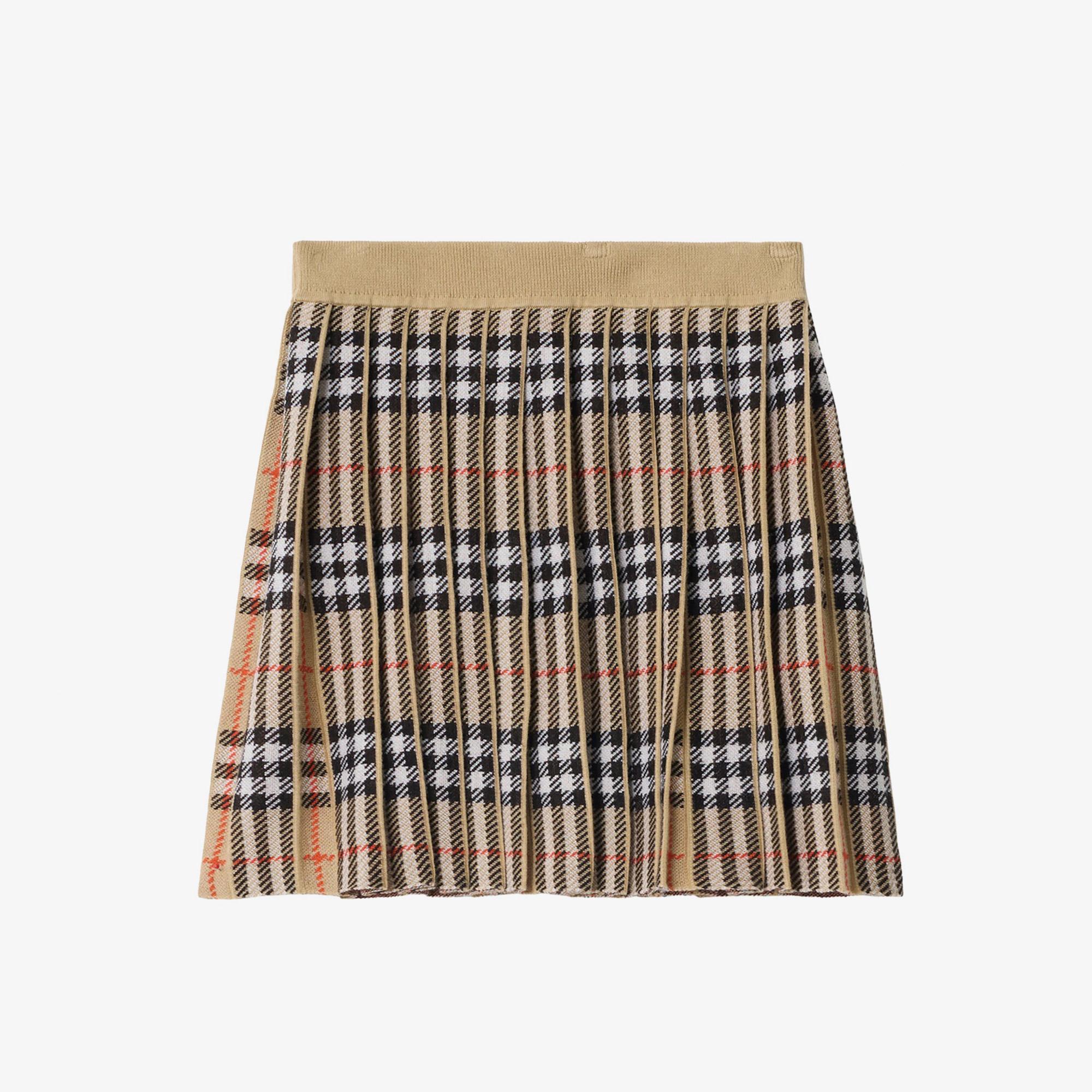 Burberry Phılomena Check Çocuk Bej Etek