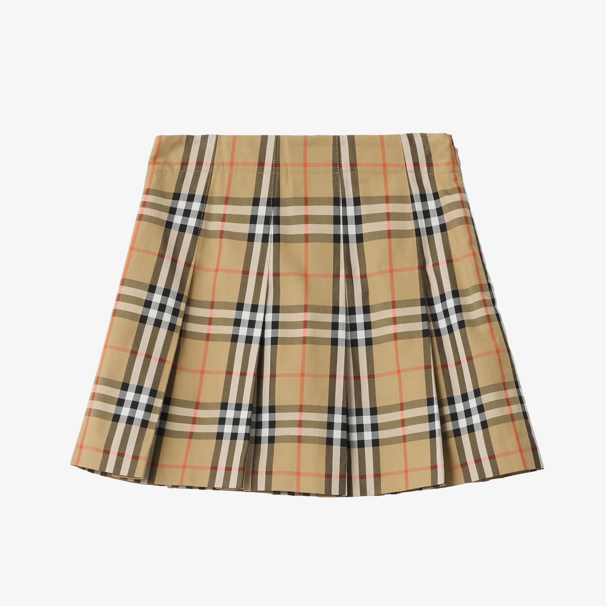 Burberry Gabrıelle Check Çocuk Bej Etek