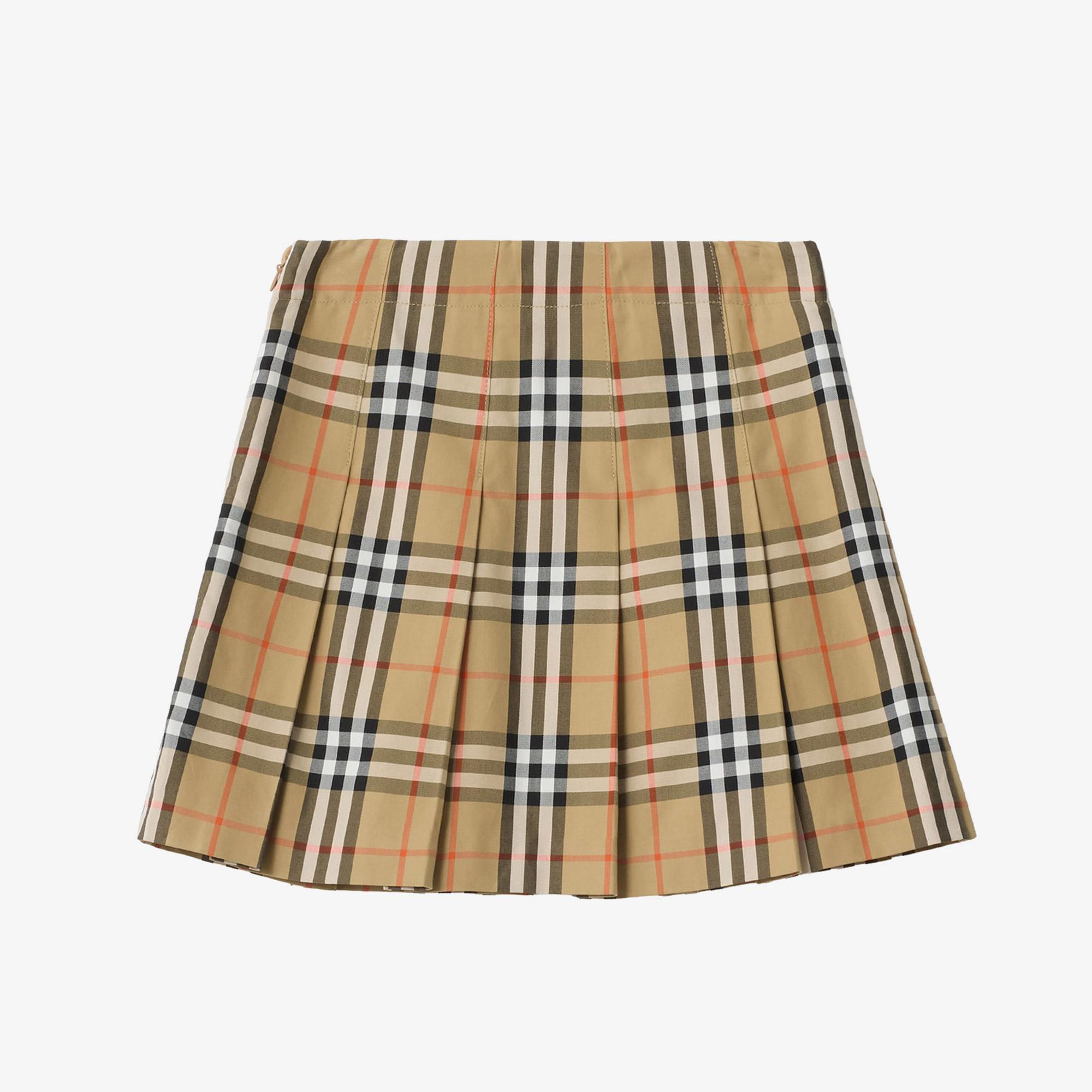 Burberry Gabrıelle Check Çocuk Bej Etek