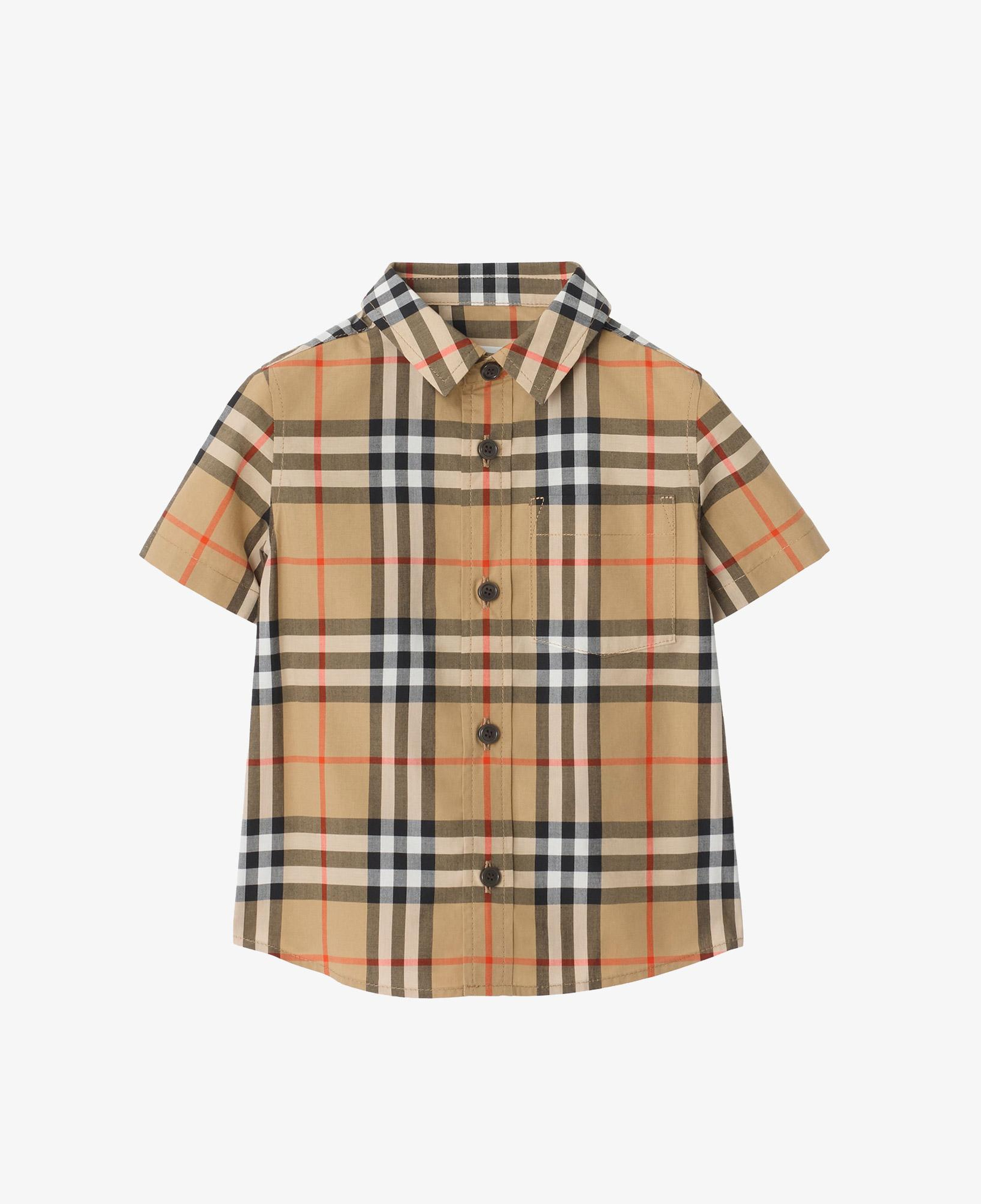 Burberry Owen Check Çocuk Bej Gömlek