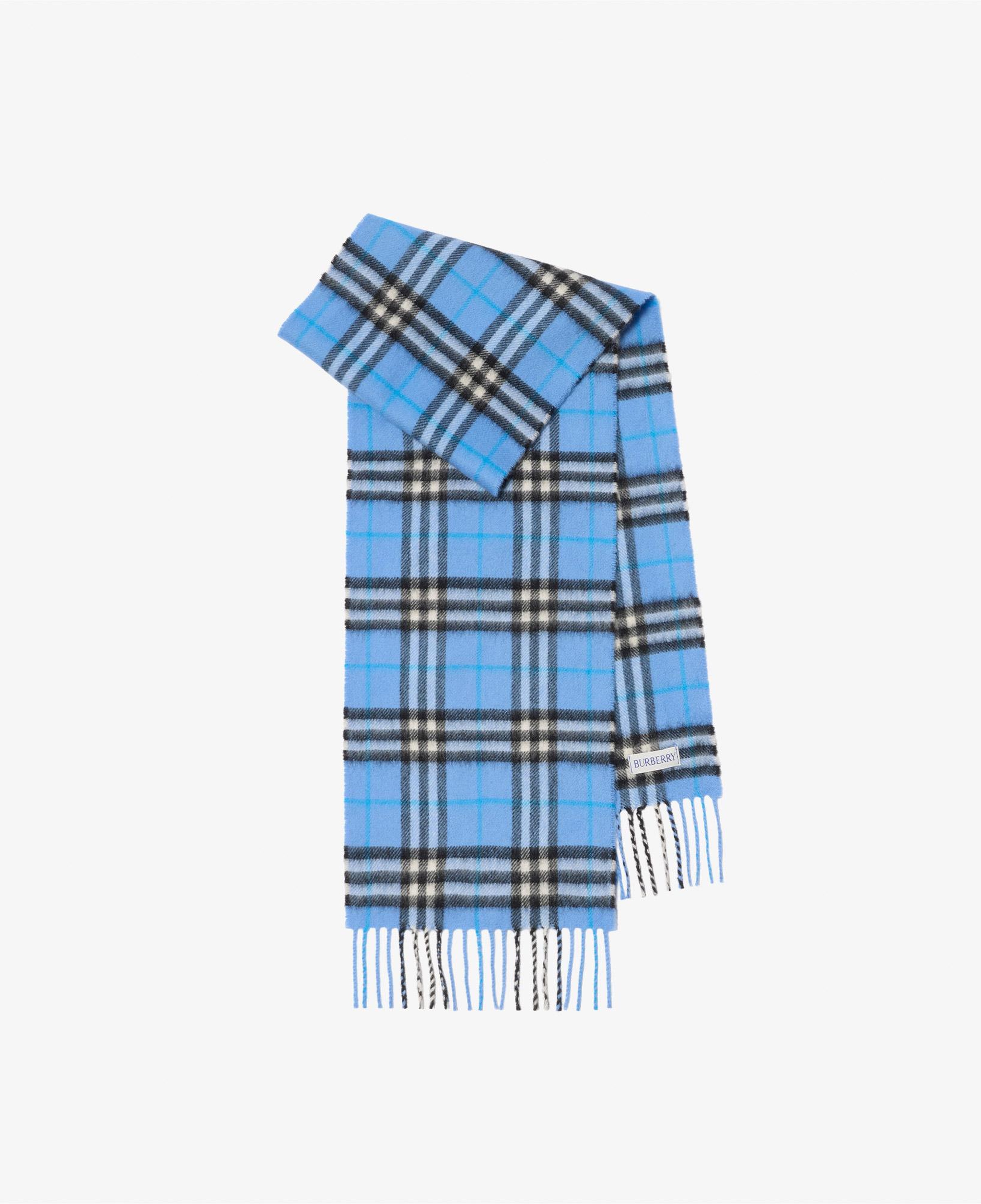 Burberry Check Cash Çocuk Mavi Atkı