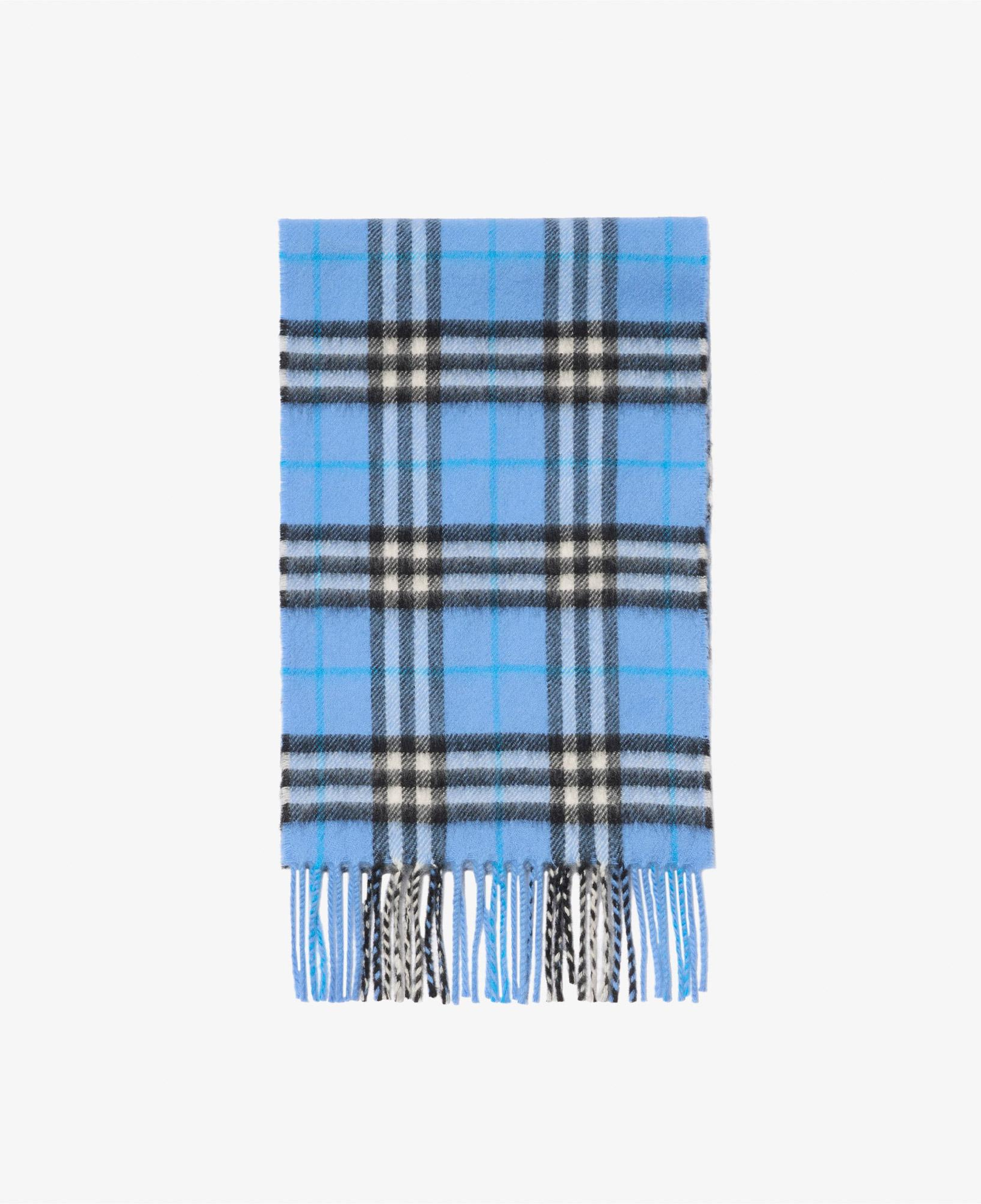 Burberry Check Cash Çocuk Mavi Atkı