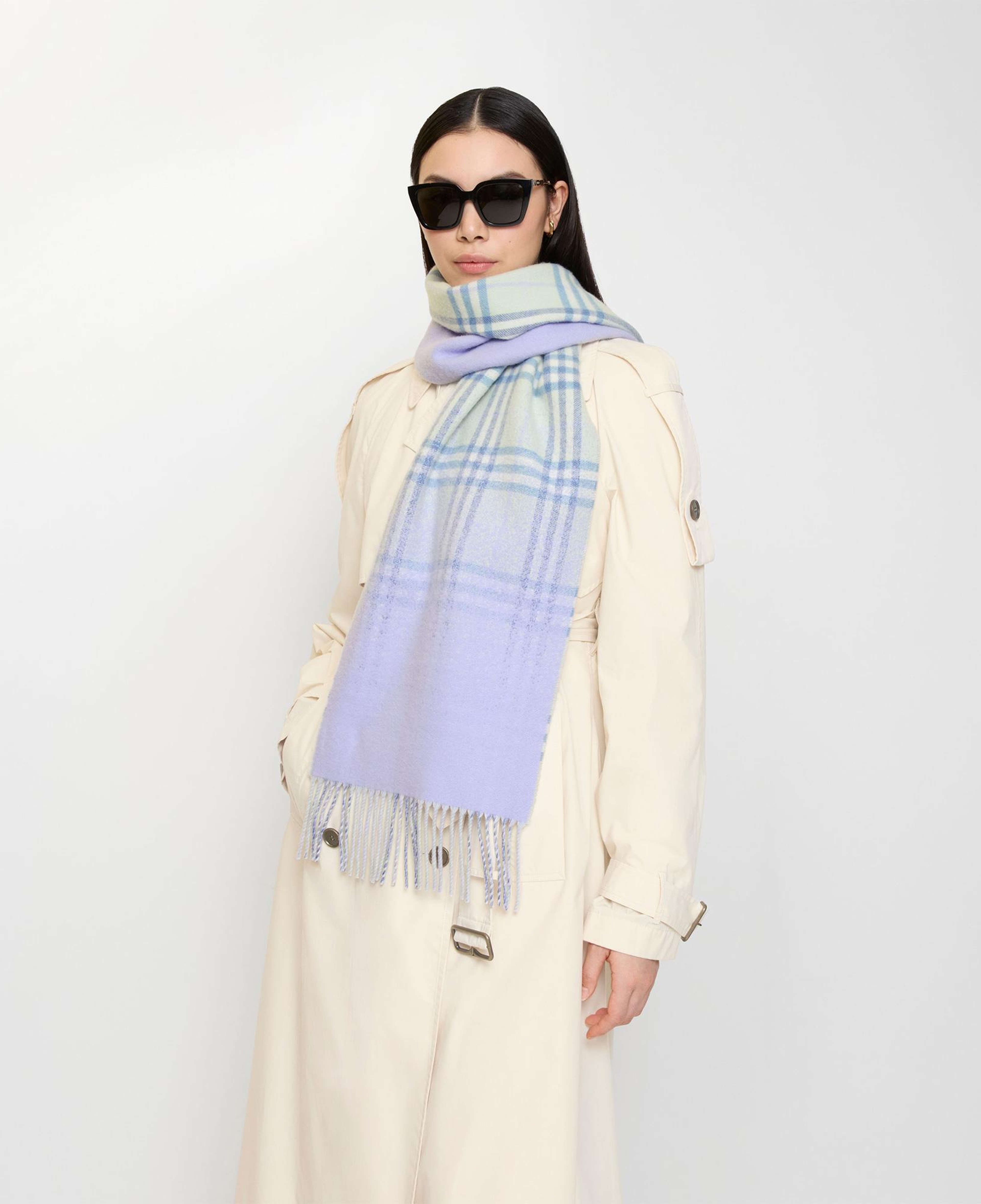 Burberry Gradıent Check Kadın Yeşil Atkı